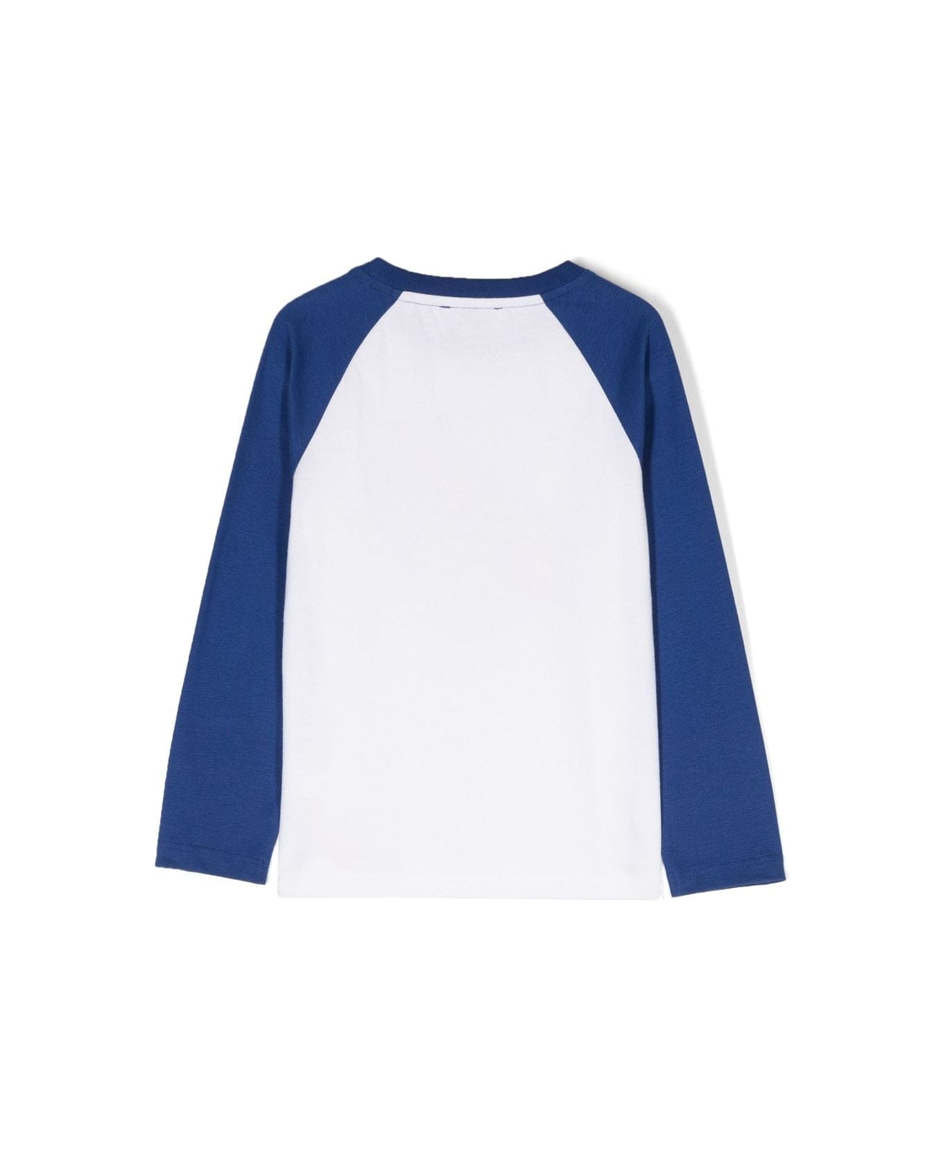 Little Marc Jacobs Marc Jacobs T-shirt Bianca Con Pannelli A Contrasto In Jersey Di Cotone Bambino - Bianco