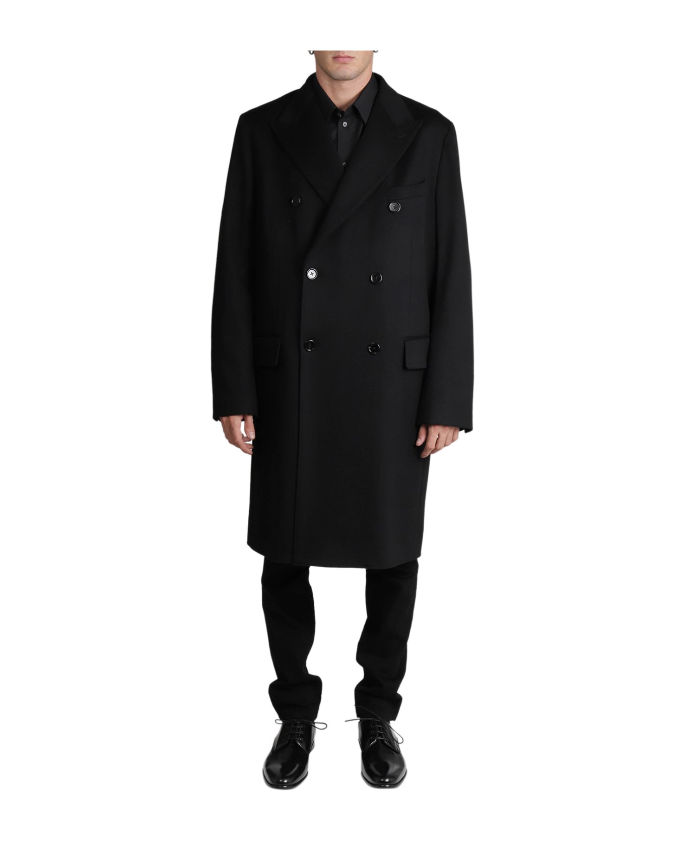 Dolce & Gabbana Black Coat - Nero