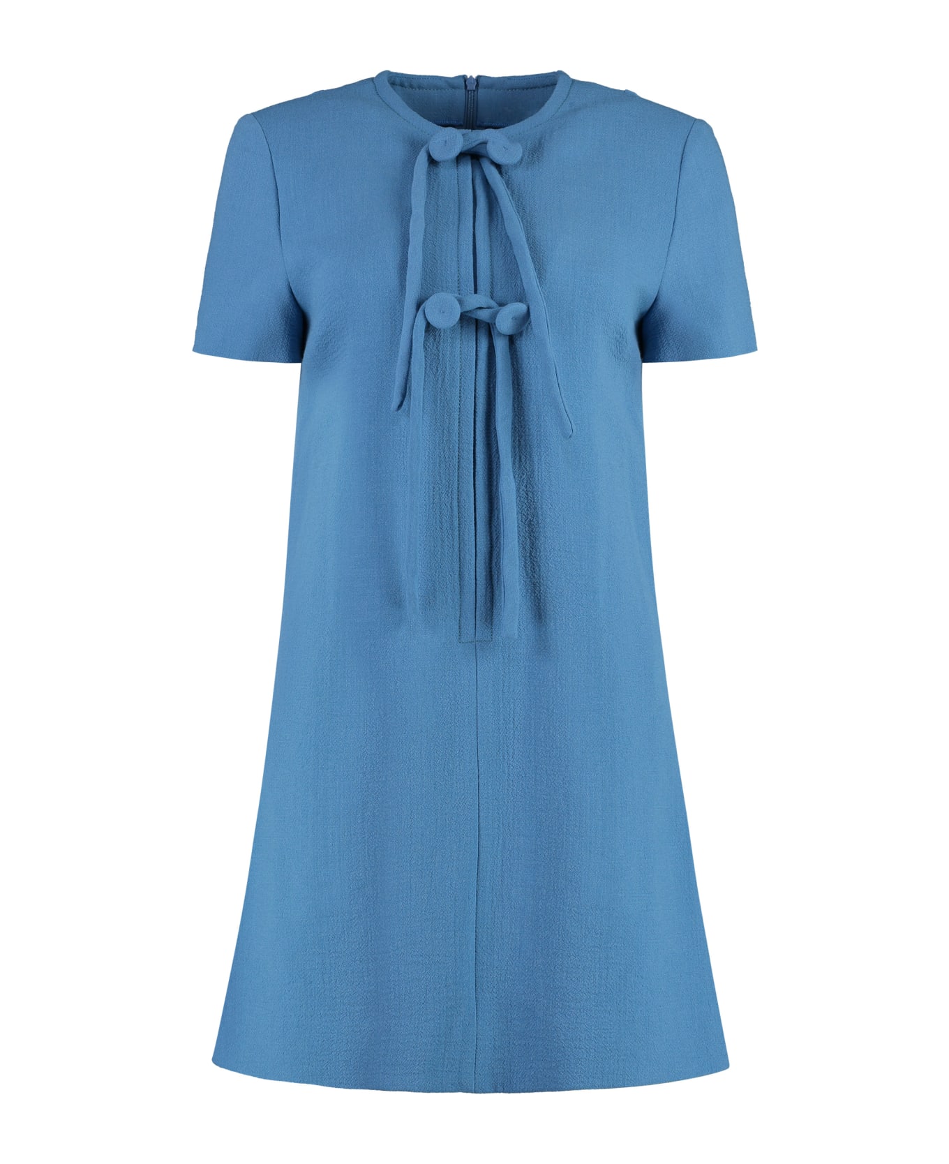 Etro Virgin Wool Dress - blue