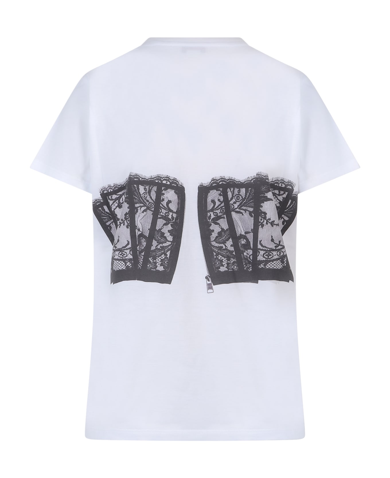Alexander McQueen Corset T-shirt - White/Black