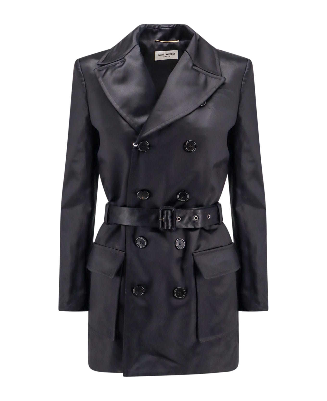 Saint Laurent Saharienne Trench - Black