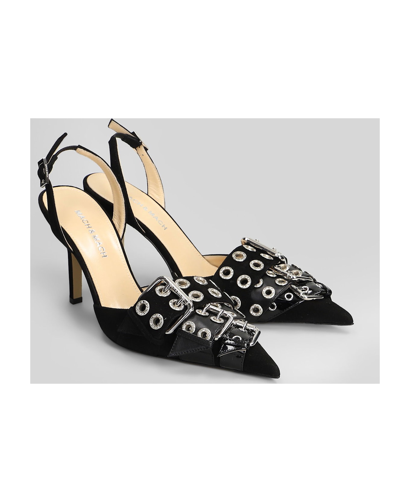 Mach 
Mach Pumps In Black Leather - black ハイヒール