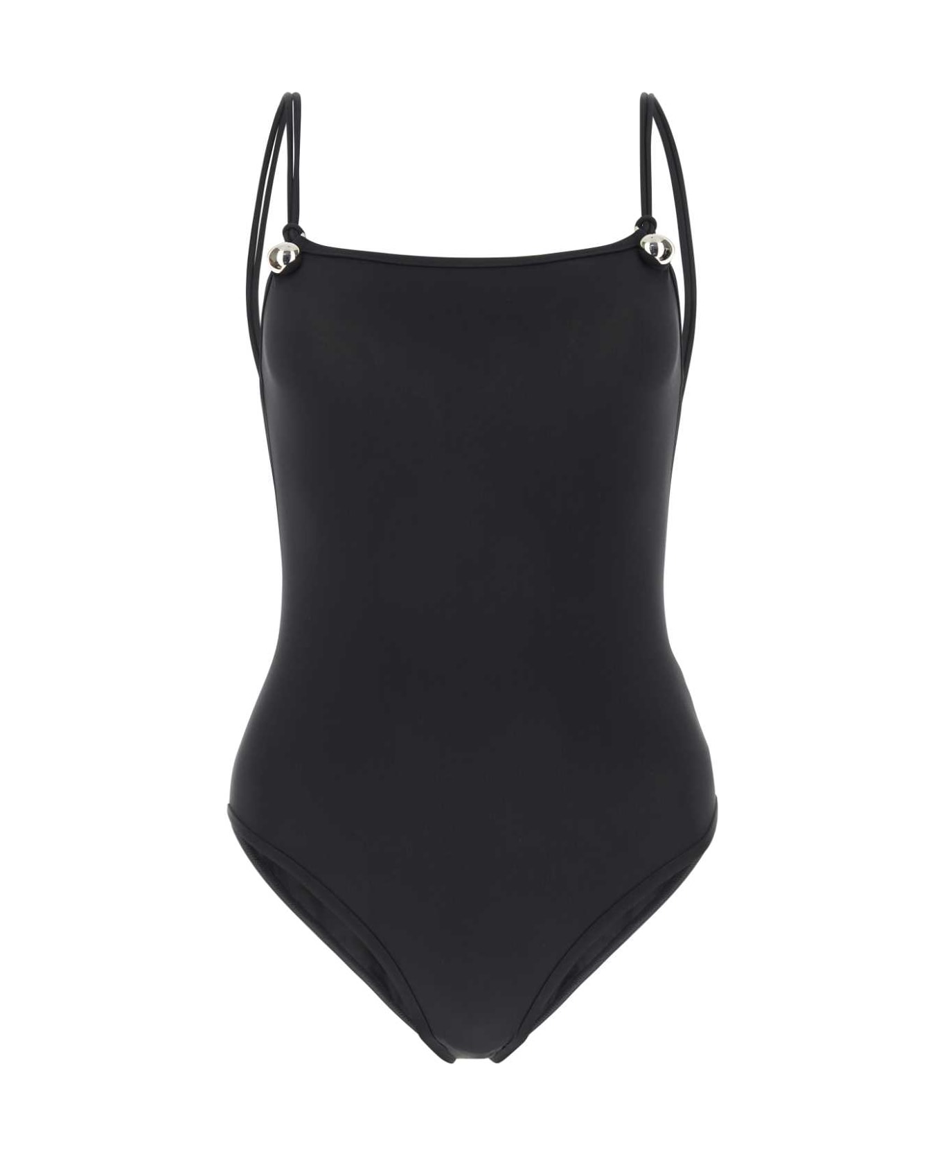 Bottega Veneta Black Stretch Nylon Drop Swimsuit - NAVY
