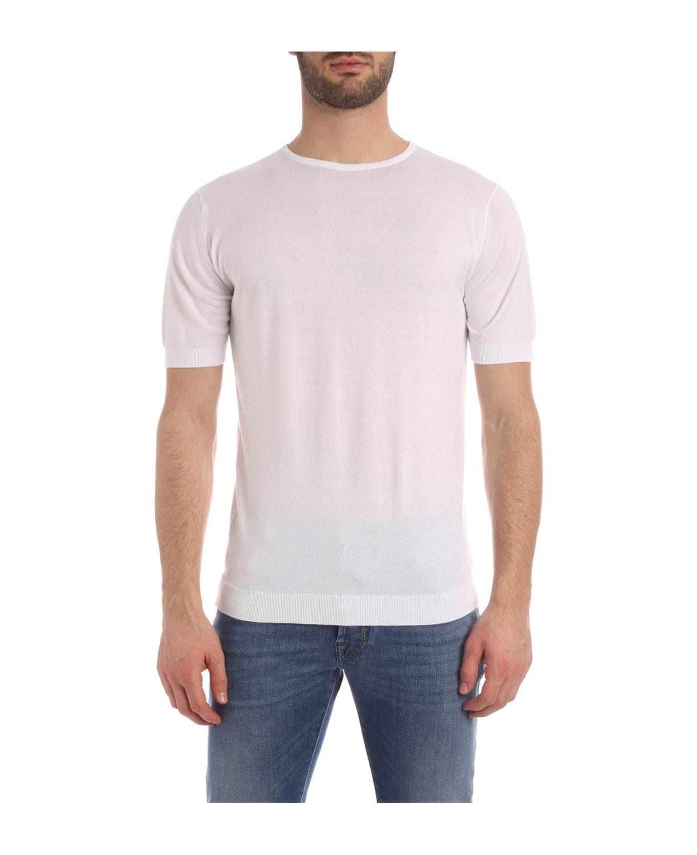 John Smedley Belden Classic T-shirt - WHITE