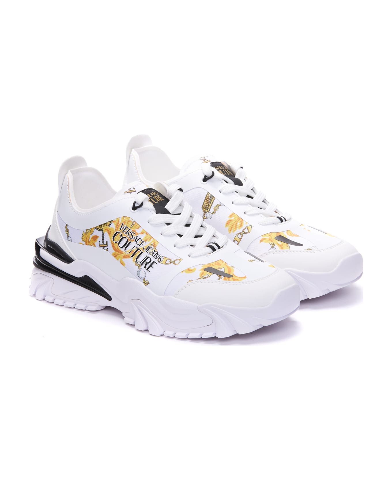 Versace Jeans Couture Trail Track Chain Couture Sneakers - White