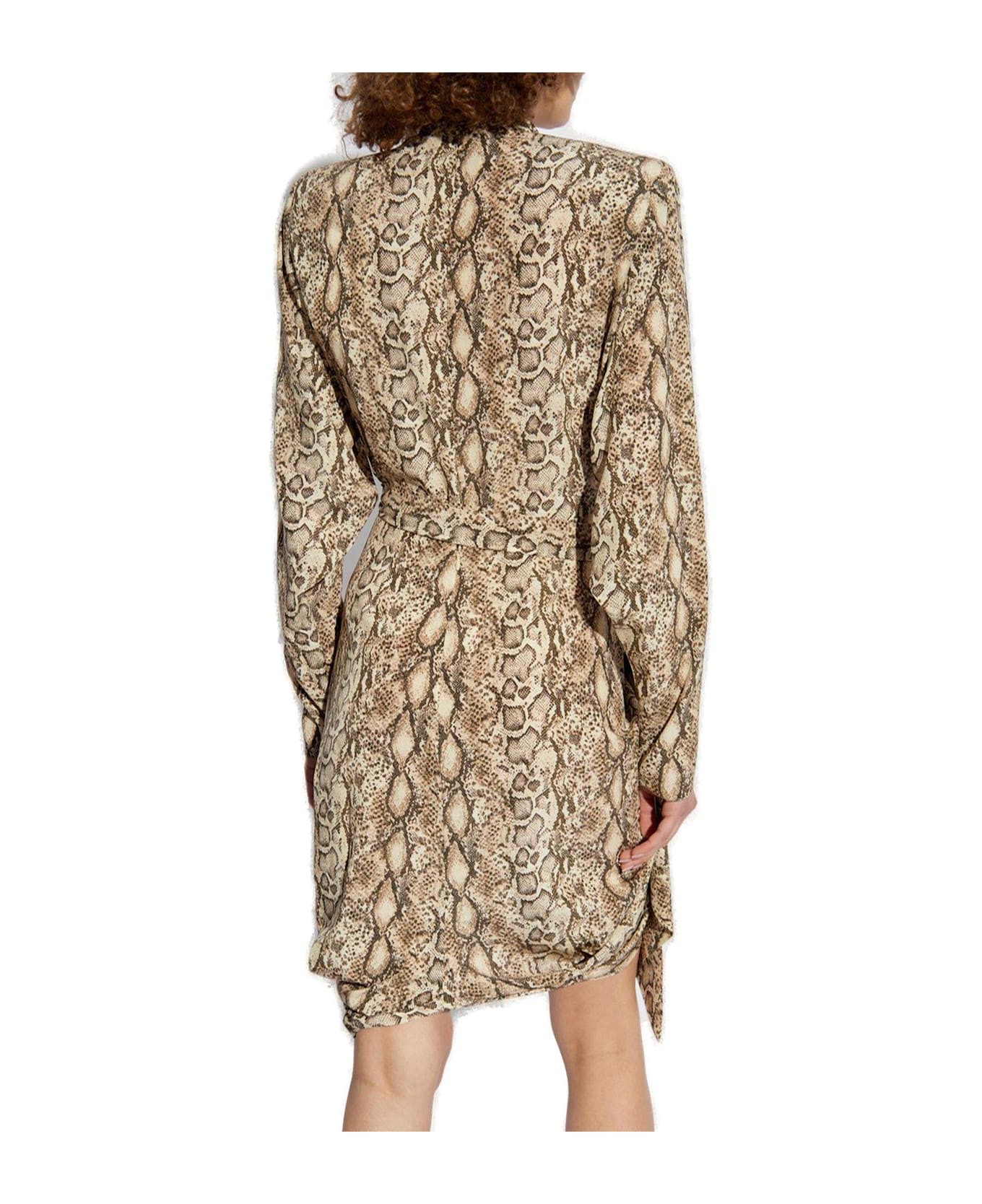 Isabel Marant Cleora Long-sleeved Dress - Beige