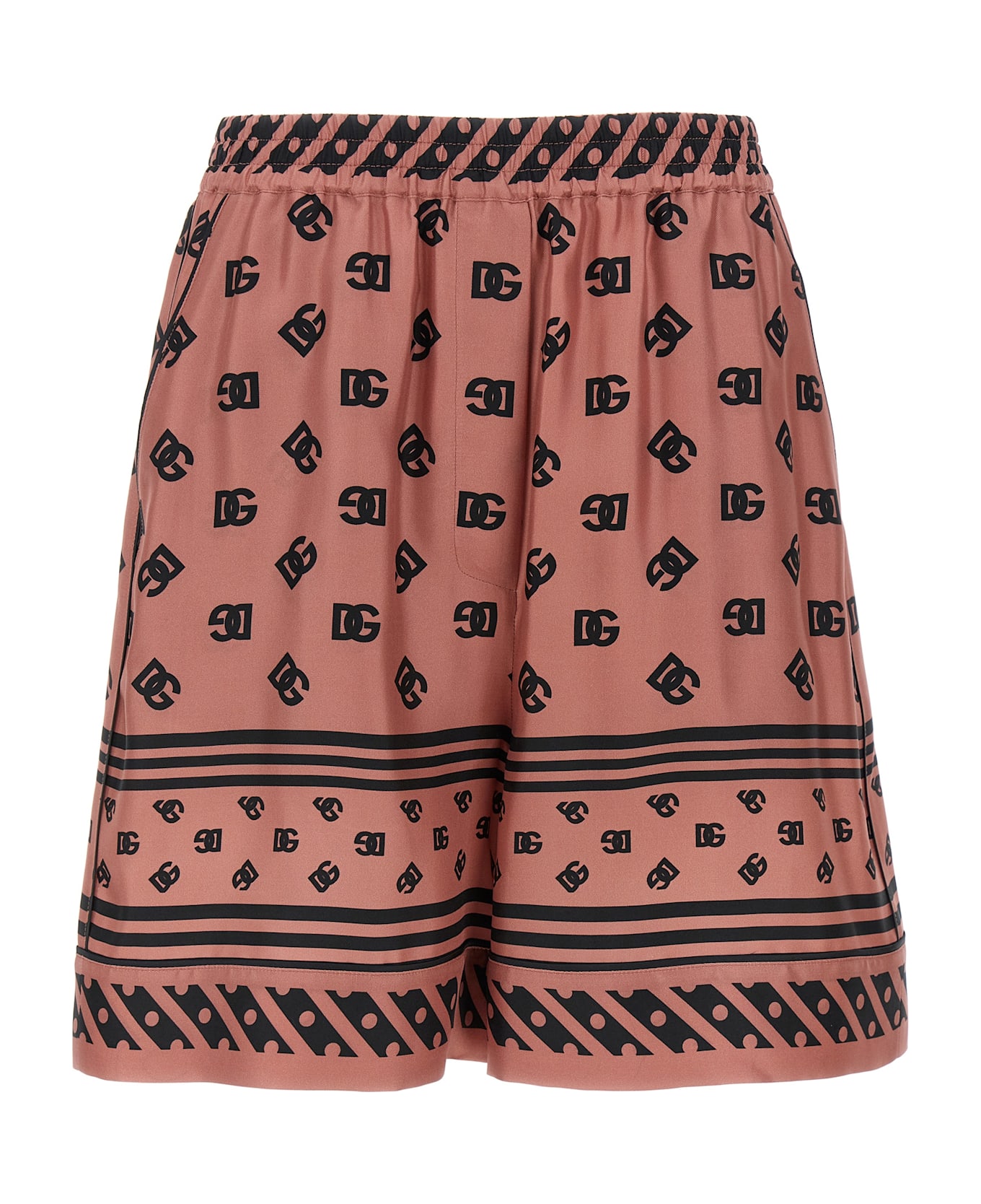 Dolce & Gabbana Silk Bermuda Shorts - Pink