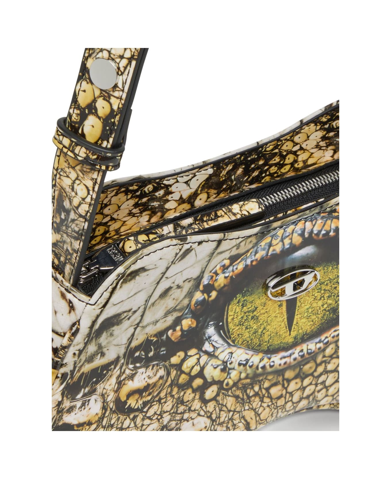 Diesel Play Printed Shoulder Bag - Beige