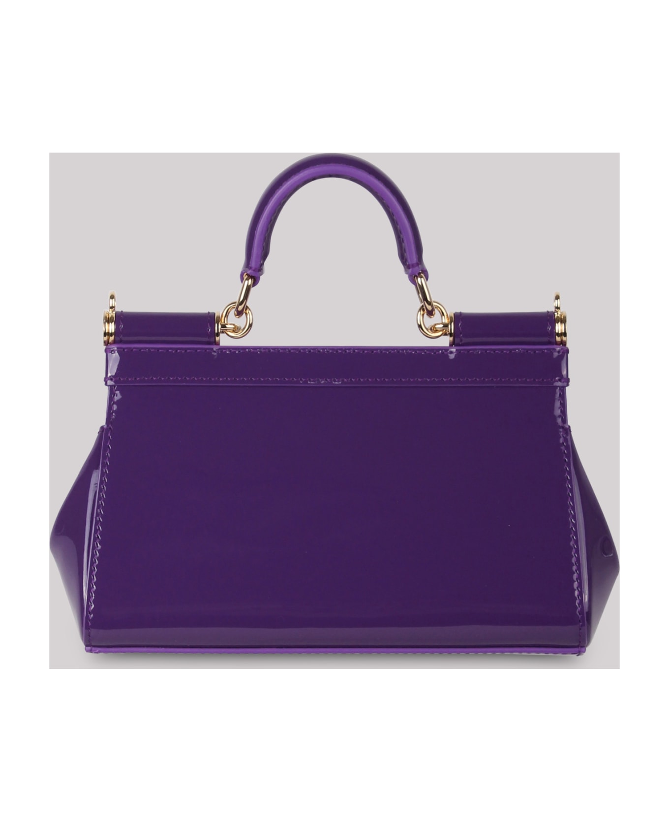 Dolce & Gabbana Small Sicily Patent-leather Bag