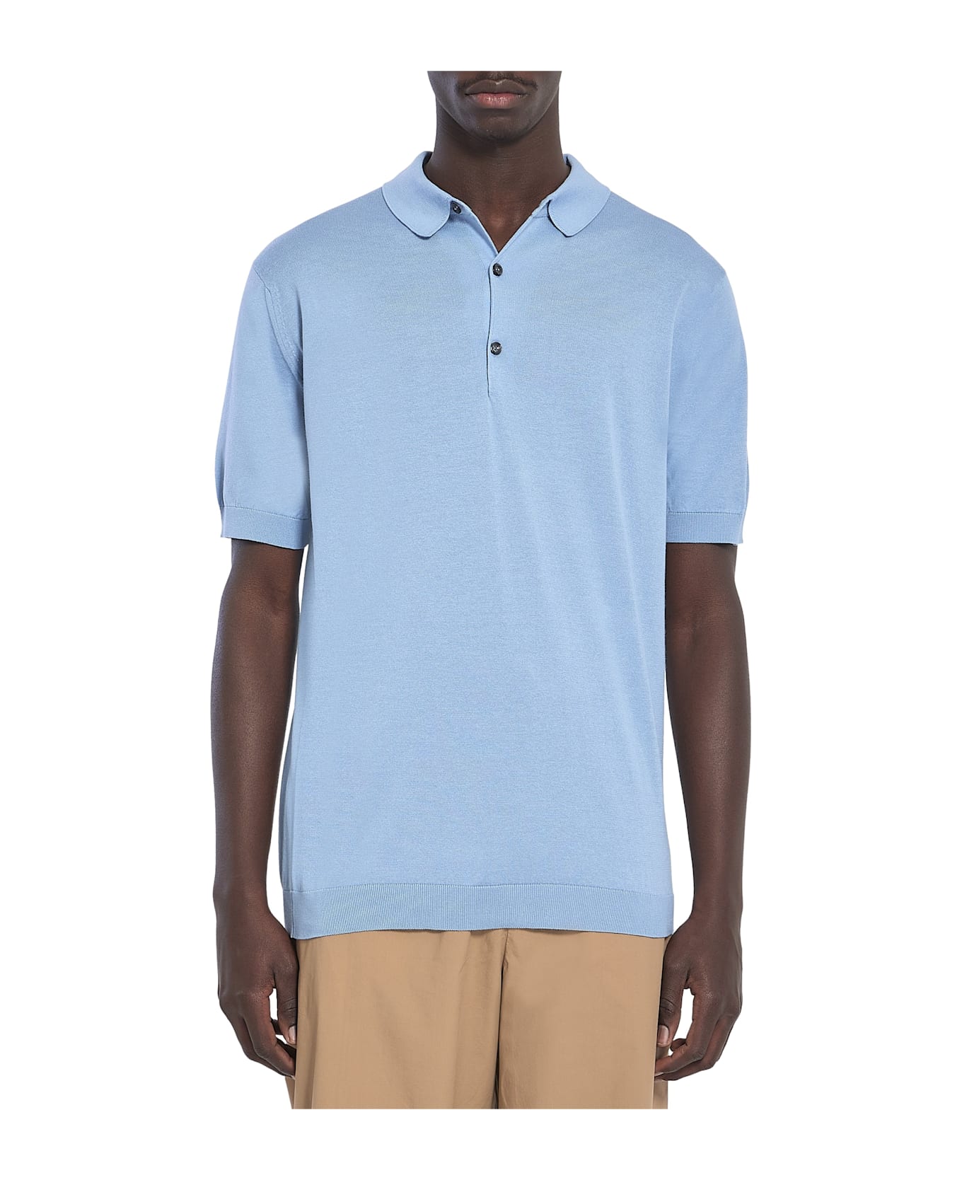 John Smedley Adrian Shirt Ss - Sea Glass