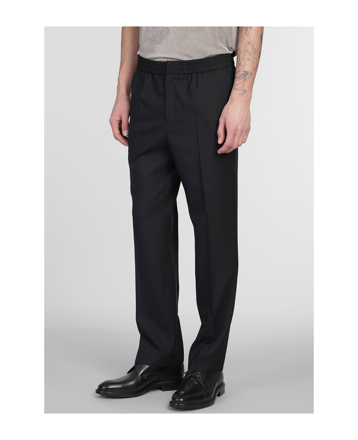 Ami Alexandre Mattiussi Pants In Black Wool - black