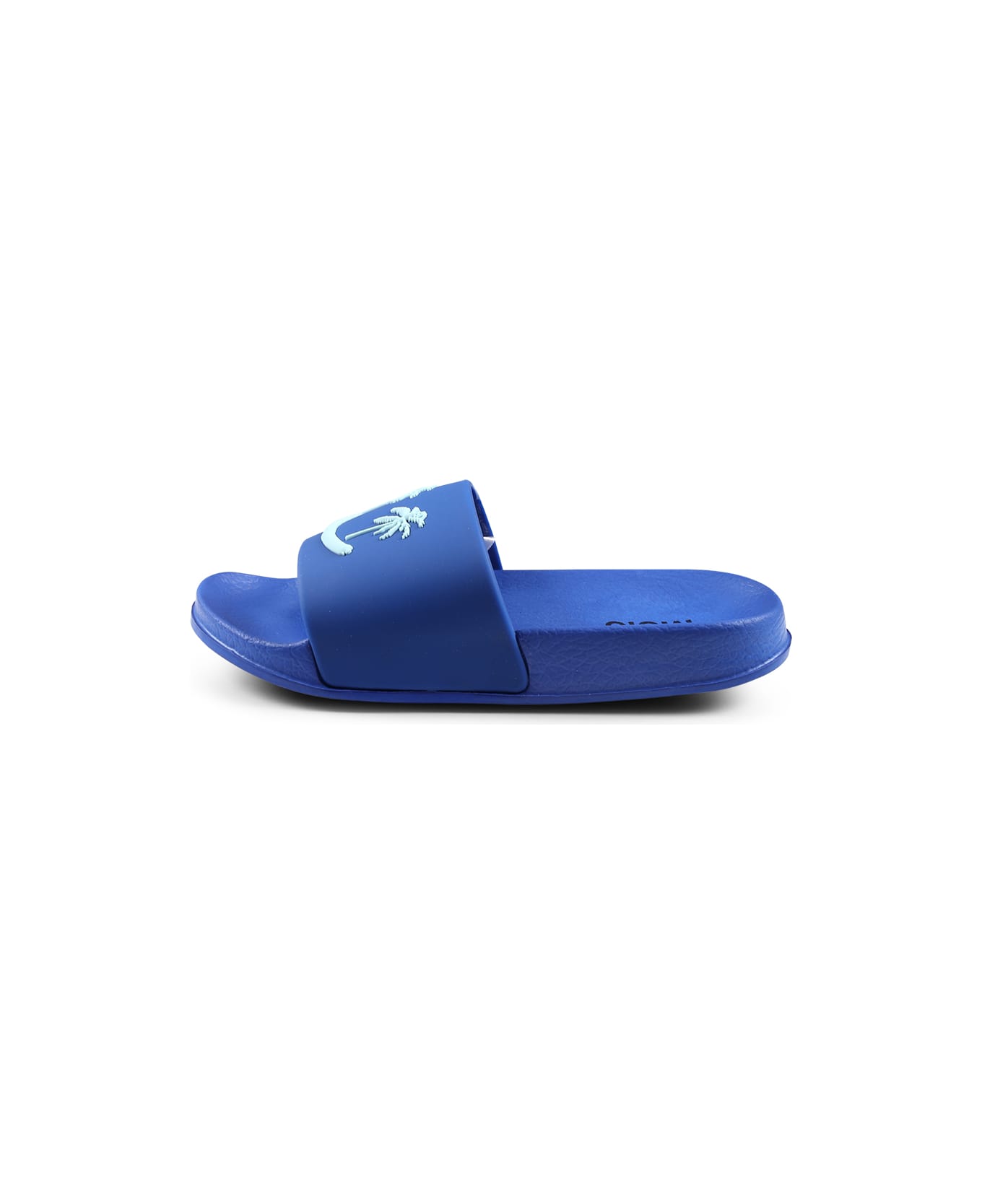 Molo Blue Slippers For Kids With Smiley - Blue