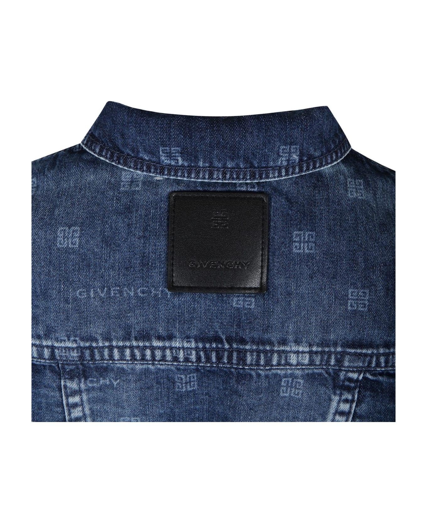 Givenchy Denim Jacket For Girl With 4g Motif - Denim コート＆ジャケット