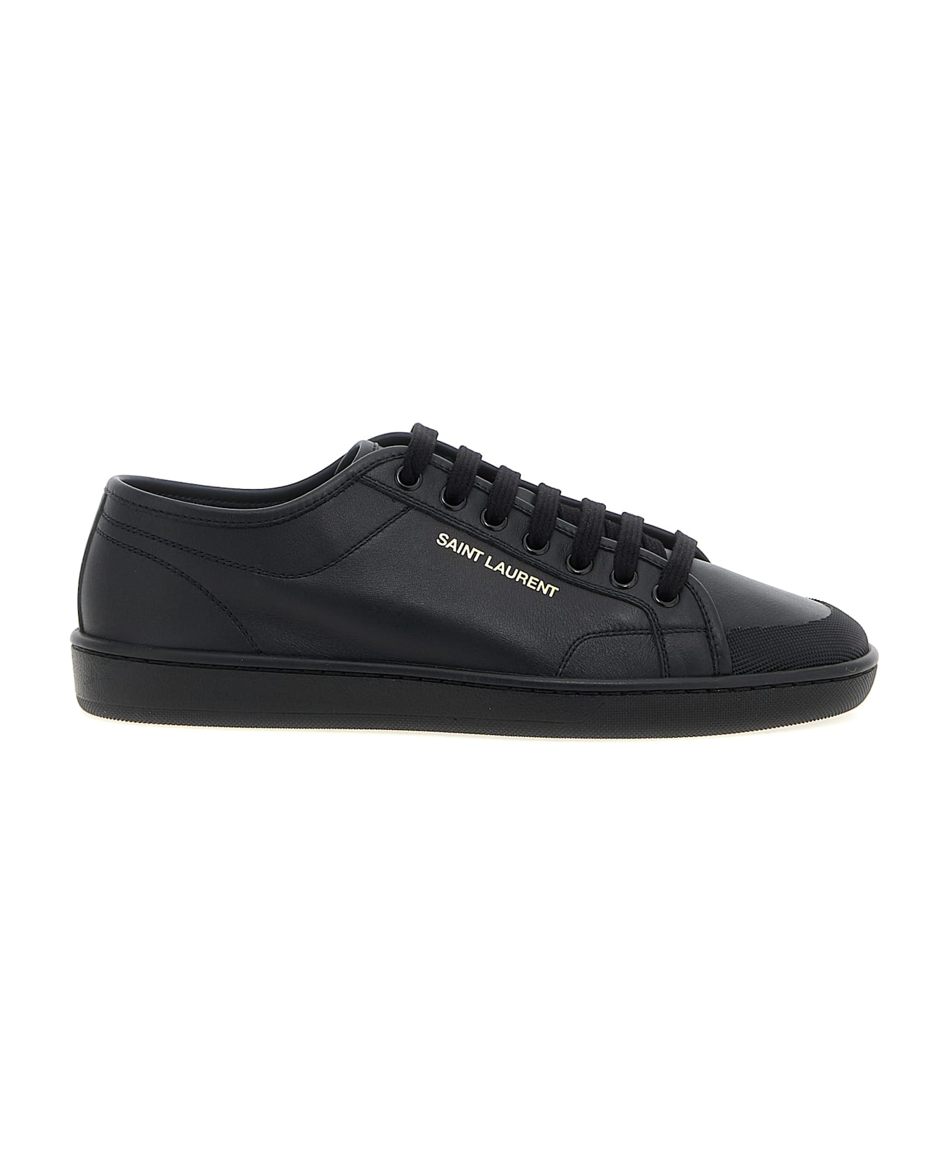 スニーカー SAINT LAURENT Men Sneakers 6059511P210 1000 Black Saint Laurent Men Black Sneakers 100% Leather Solid Low Top