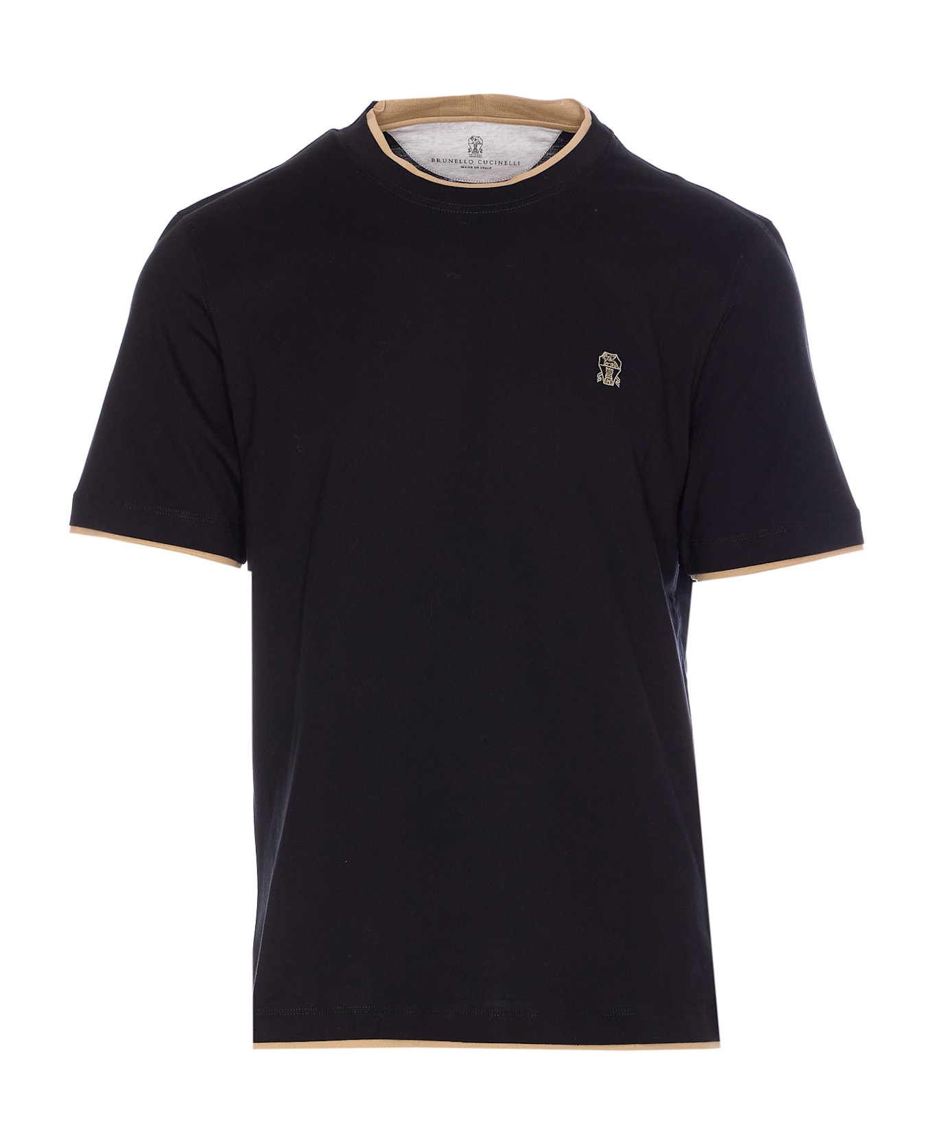 Brunello Cucinelli Logo T-shirt - Black