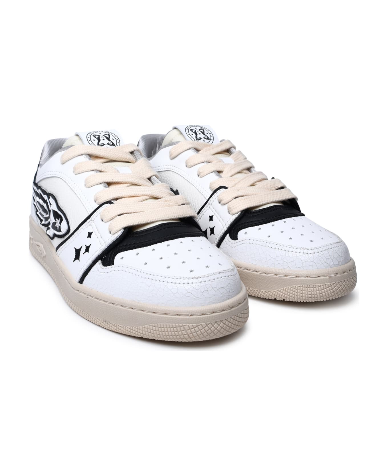 Enterprise Japan White Leather Sneakers - White