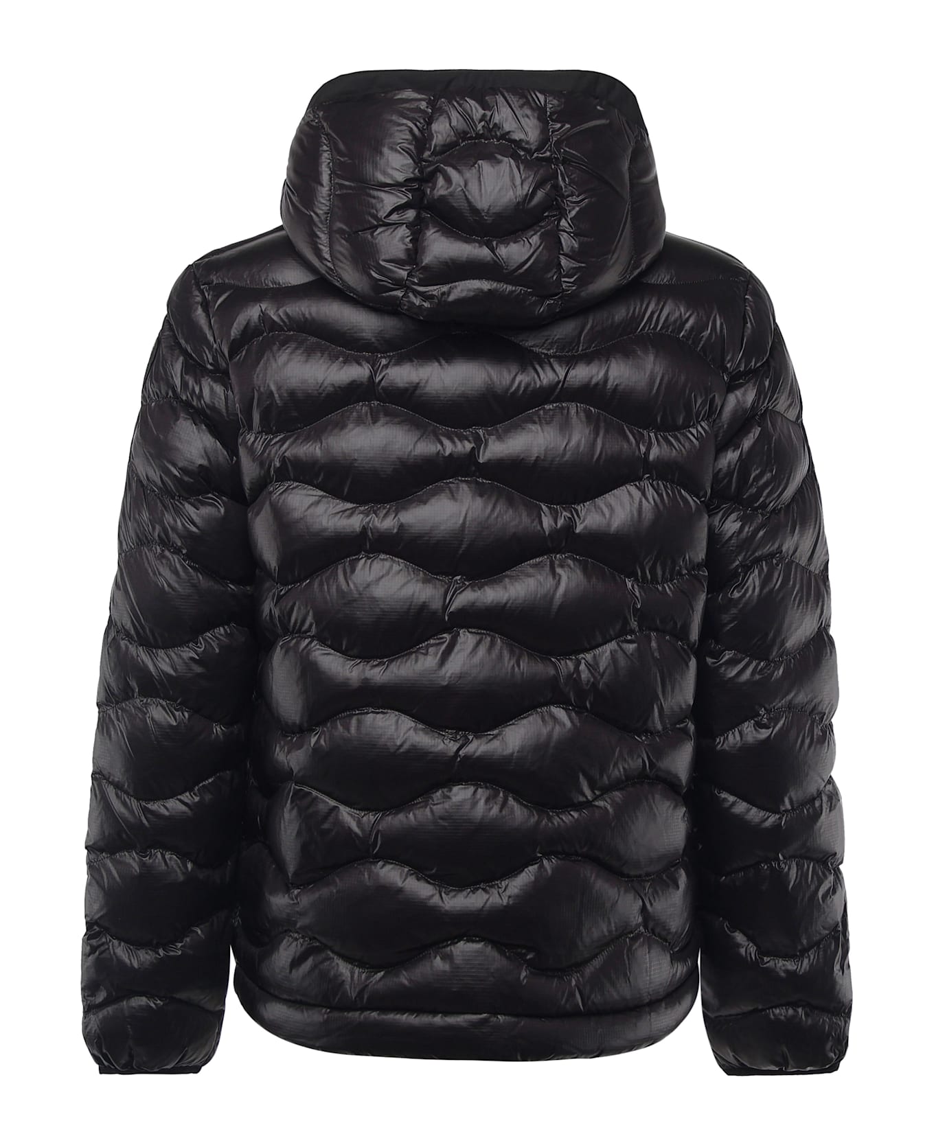 Blauer Bryant Down Jacket With Pocket - BLACK/BEIGE