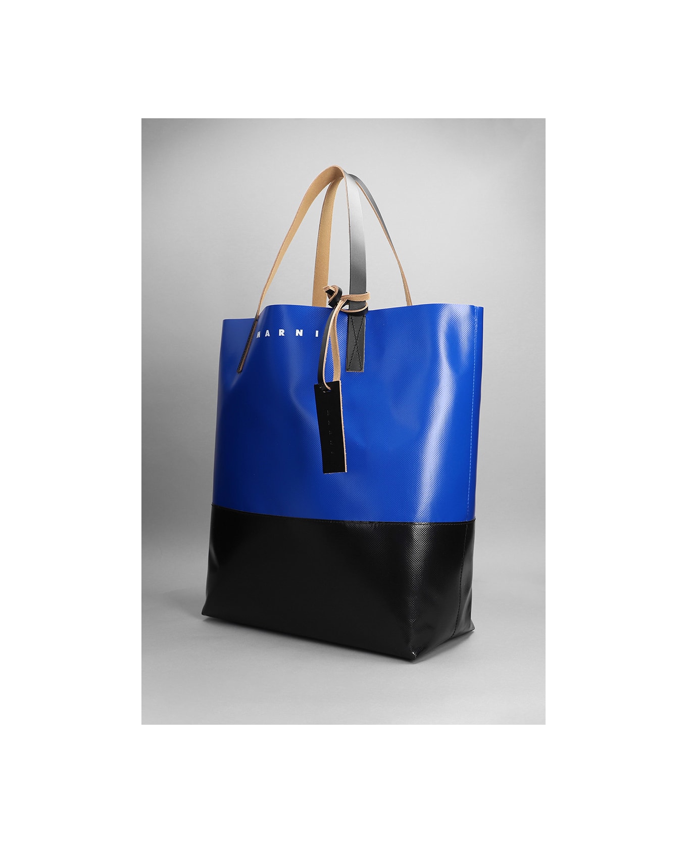 Marni Pvc Tribeca Shopping Bag - Blue