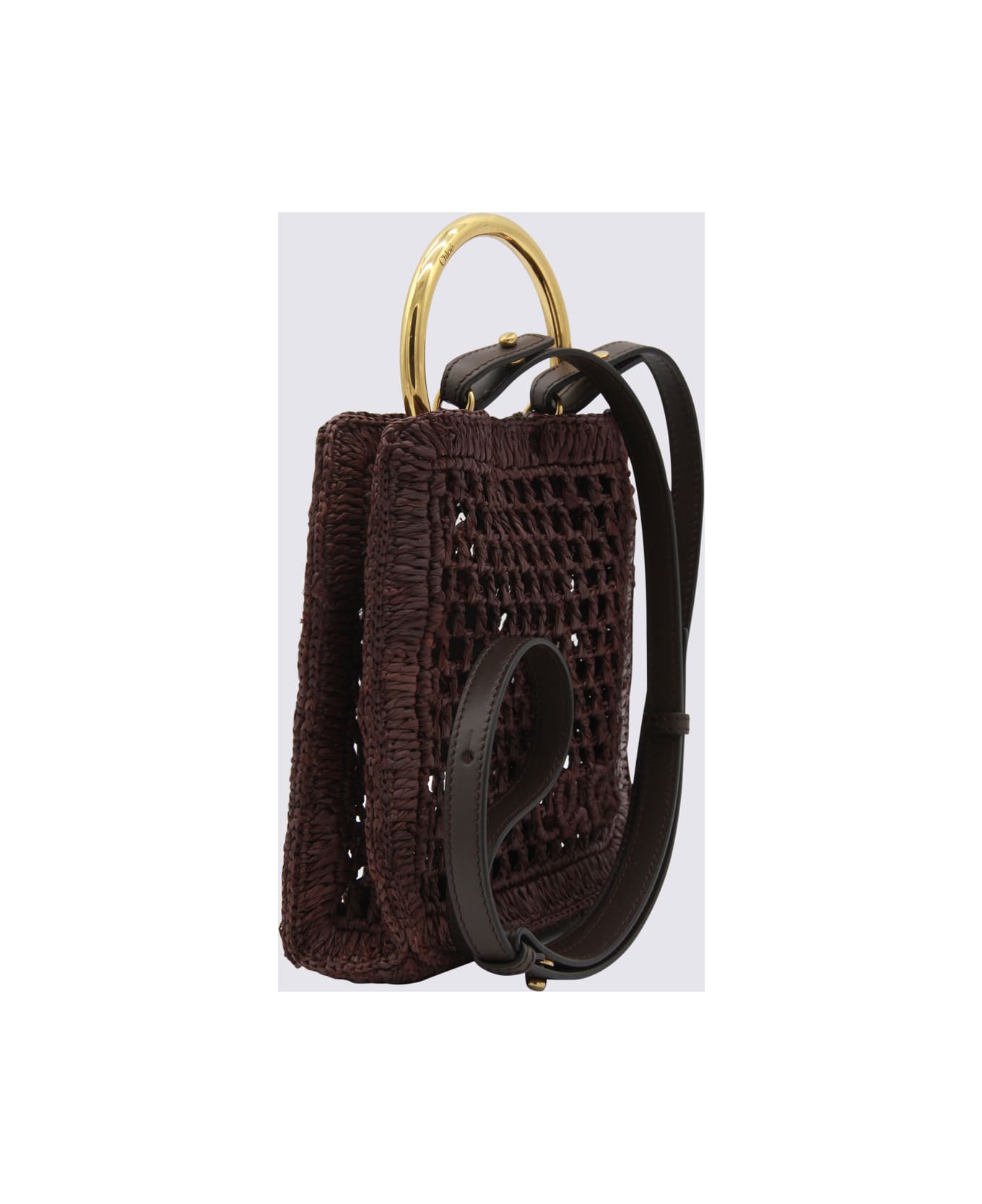 Chloé Brown Raffia Totes - Kohl Brown