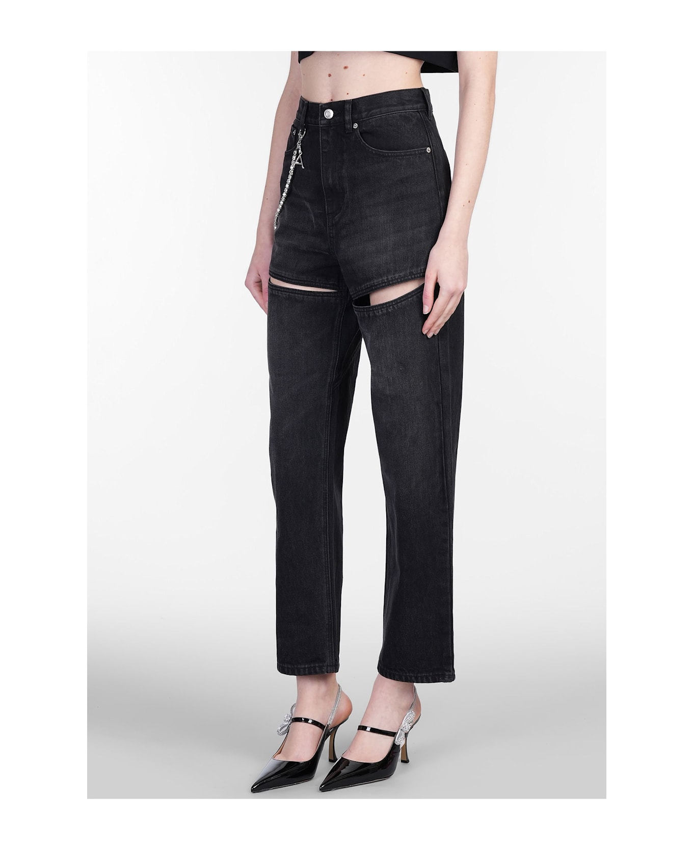 AREA Jeans In Black Denim - black