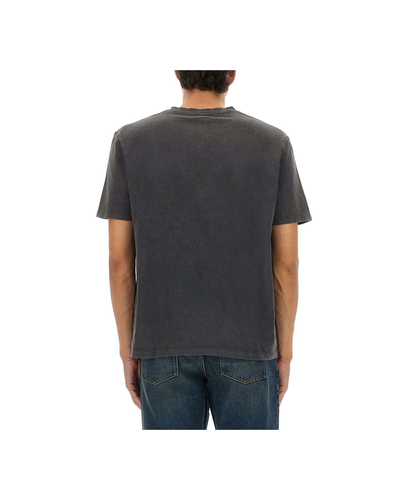 Balmain T-shirt With Logo Embroidery - GREY