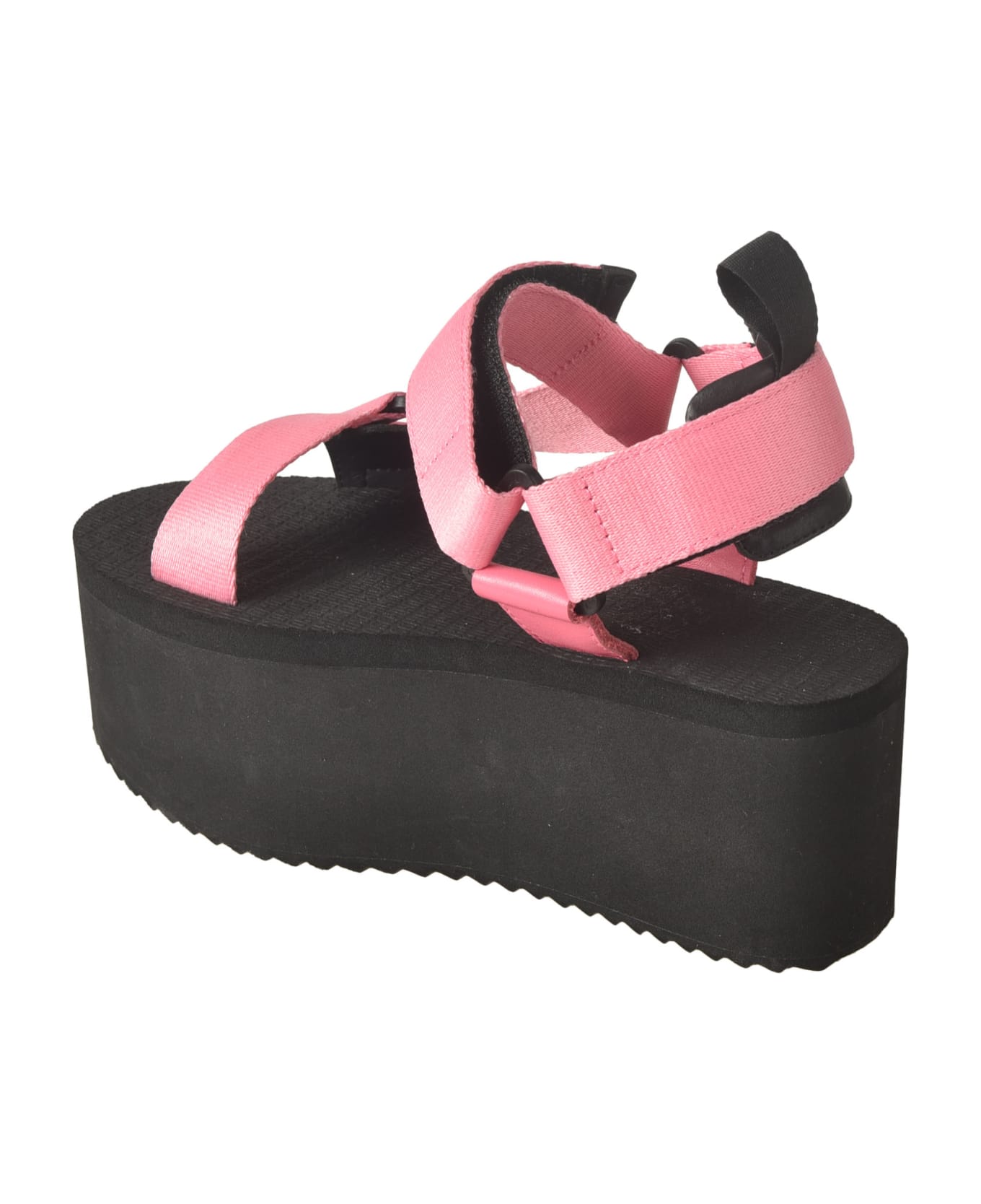 Moschino Strappy Wedge Sandals - Pink