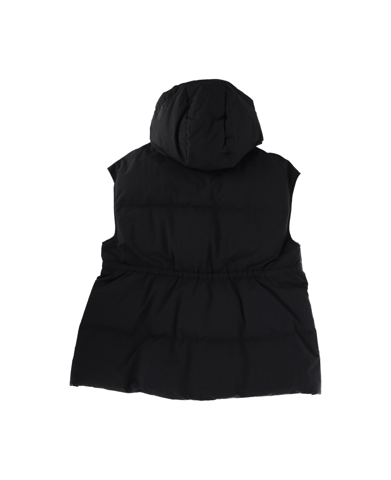 Herno Laminar "crinkle Metallic" Vest - BLACK
