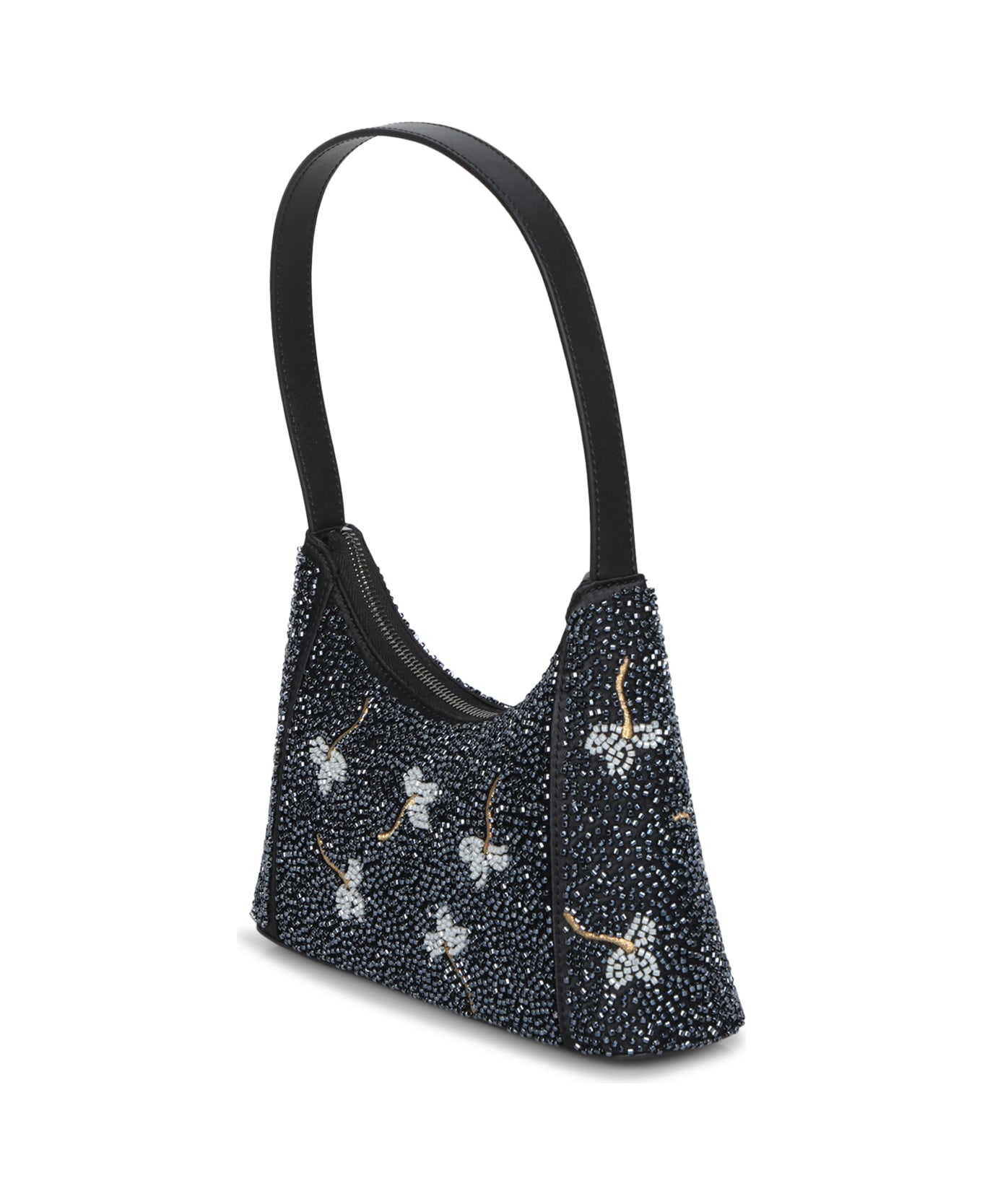 Furla Diamante Mini Embroidery Black Bag - Black