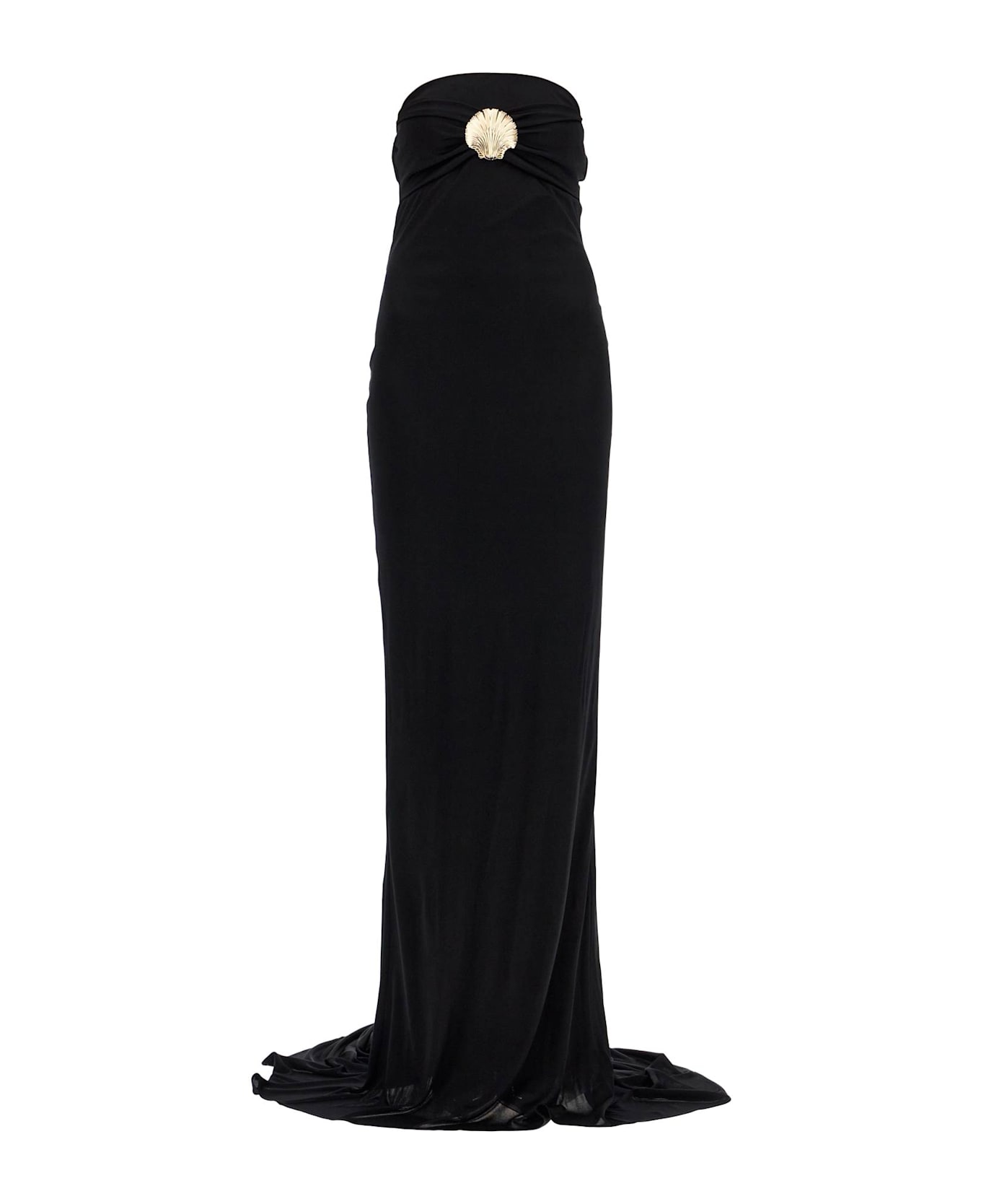 Giuseppe di Morabito Maxi Dress With Seashell Bro - Black