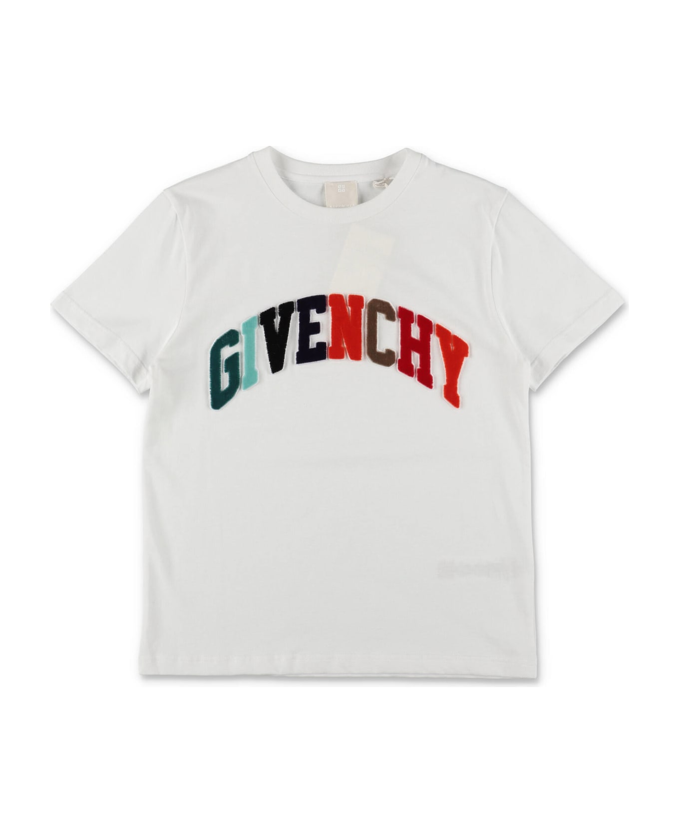 Givenchy T-shirt Bianca In Jersey Di Cotone Bambino - Bianco