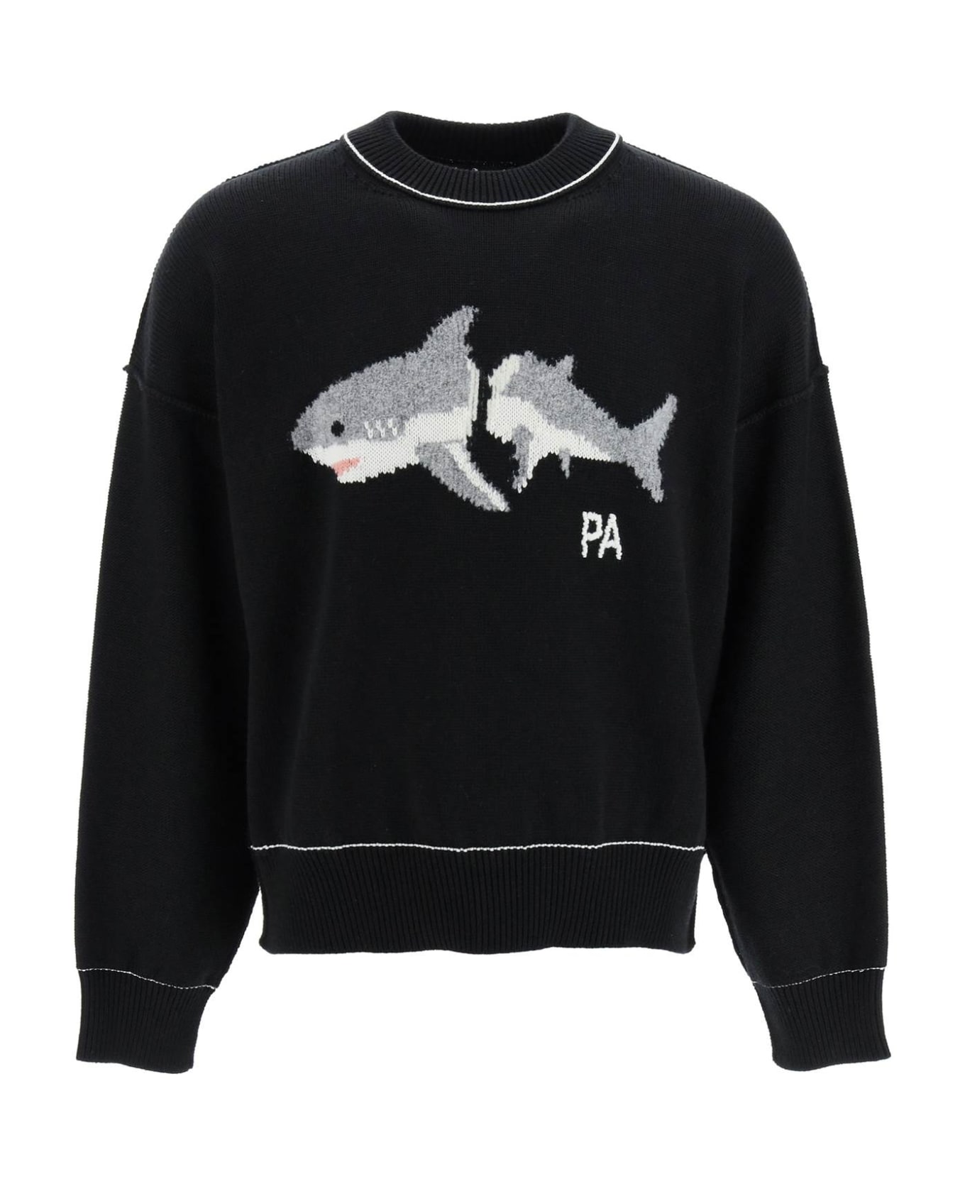 Palm Angels Shark Sweater - Black