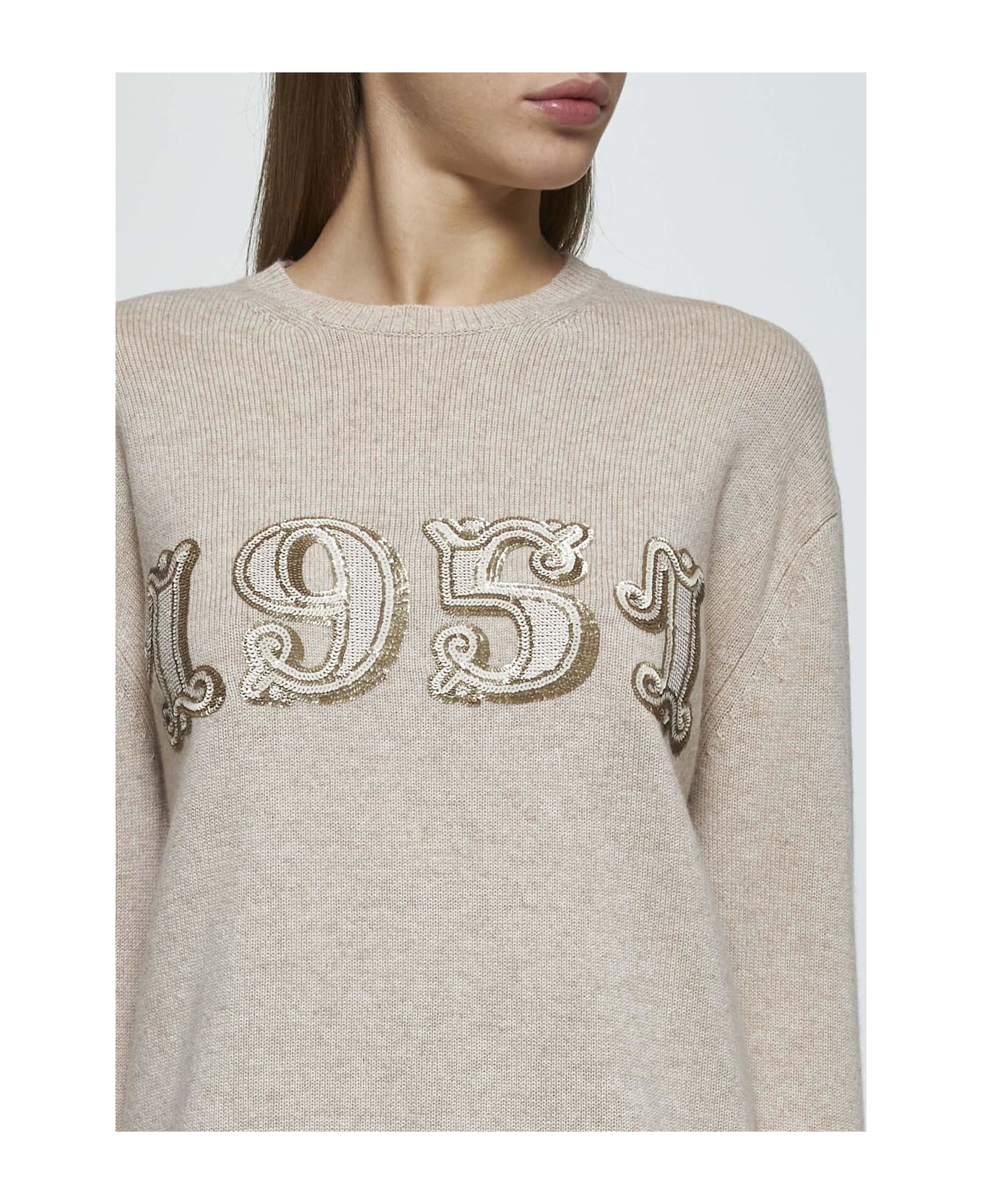 Max Mara Plata Wool And Cashmere Sweater - NEUTRALS