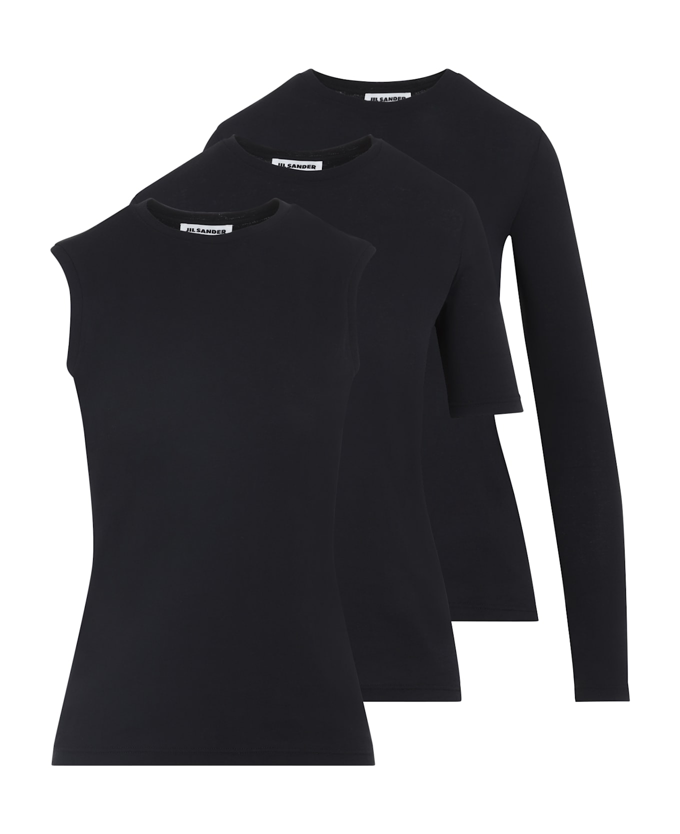 Jil Sander 3 Pack T-shirts - Black