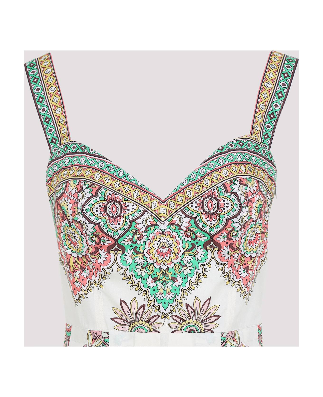 Etro Cotton Bralette Dress - White