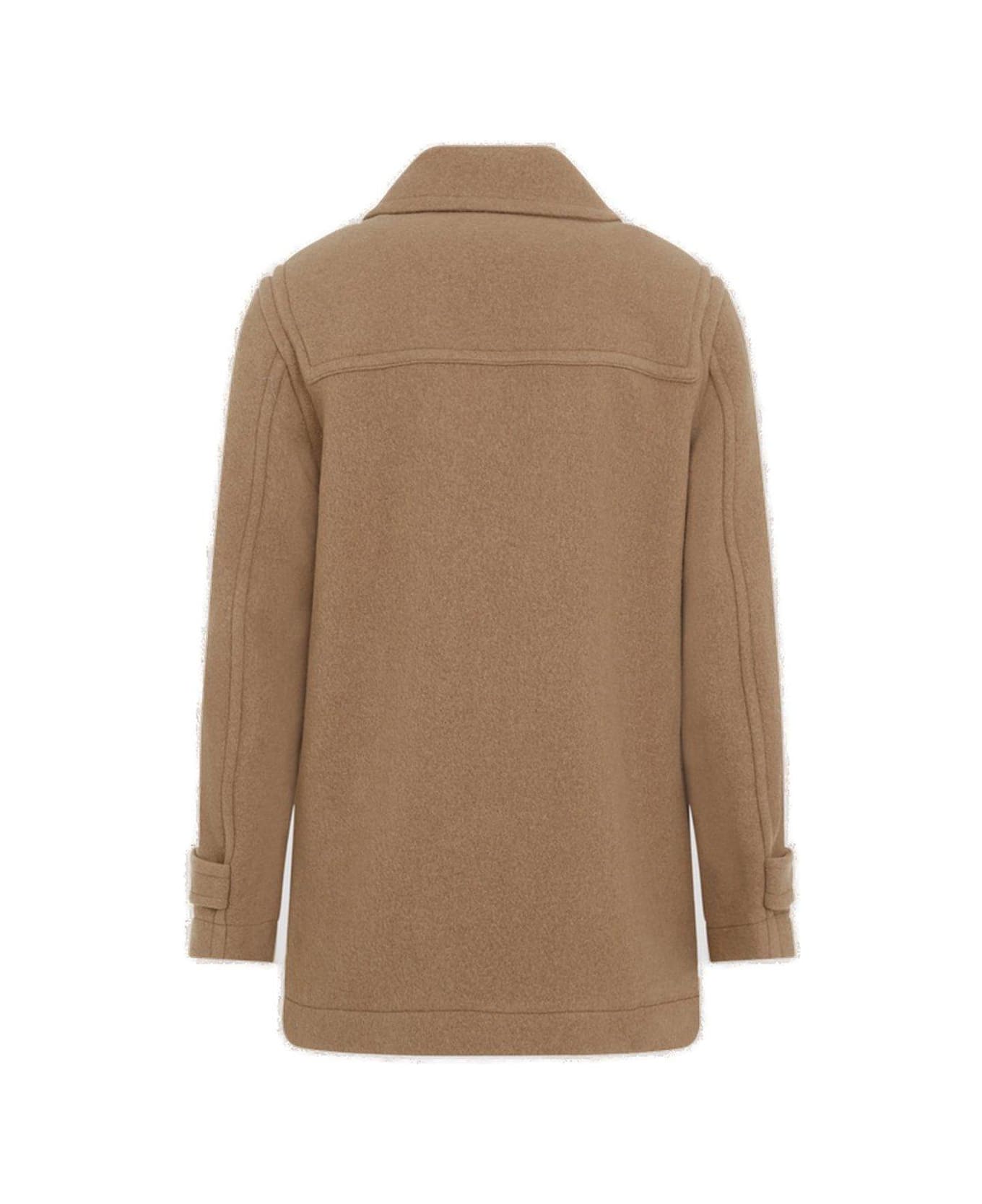 Dries Van Noten Chin Strap Coat - Brown