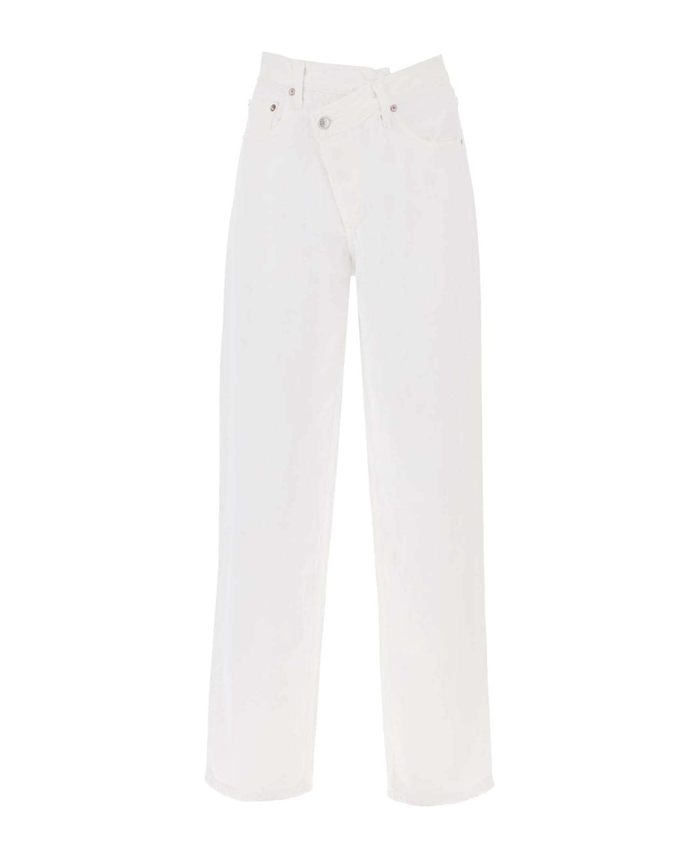 AGOLDE Criss Cross Jeans - MILK SHAKE (White)