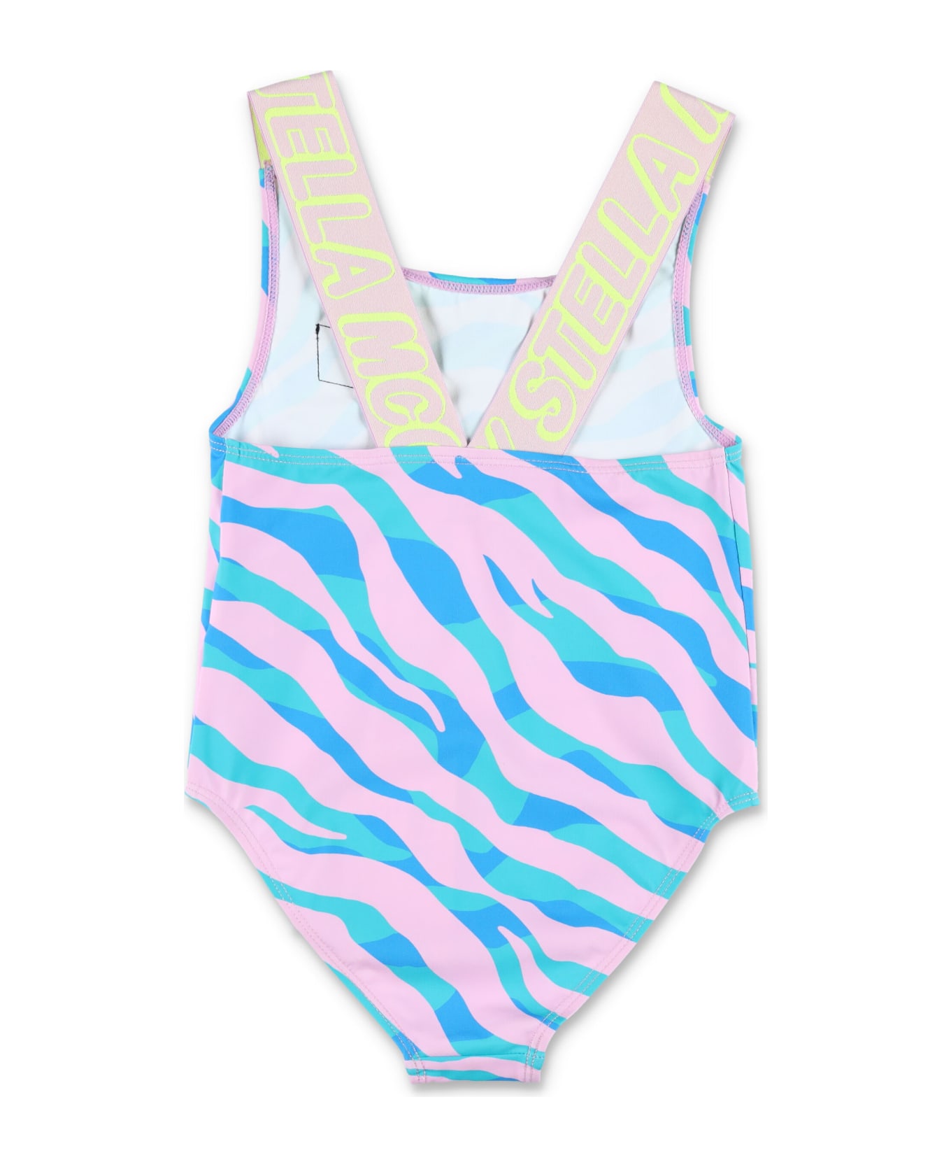 Stella McCartney Kids Zebra Print Swimsuit - BLUE MULTICOLOR