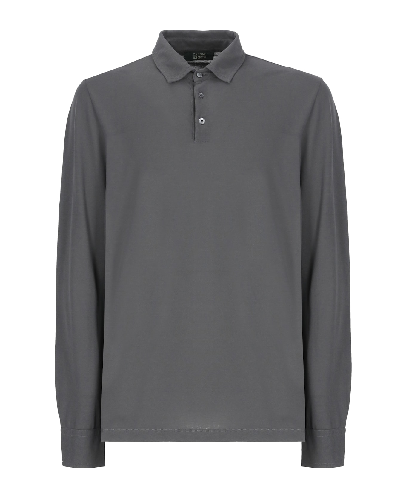 Tシャツ・カットソー ZANONE SS25 LONG SLEEVES POLO SHIRT (815102 ZG380 Z5336) Zanone - Slim-fit IceCotton Polo Shirt - bordeaux – Slowear