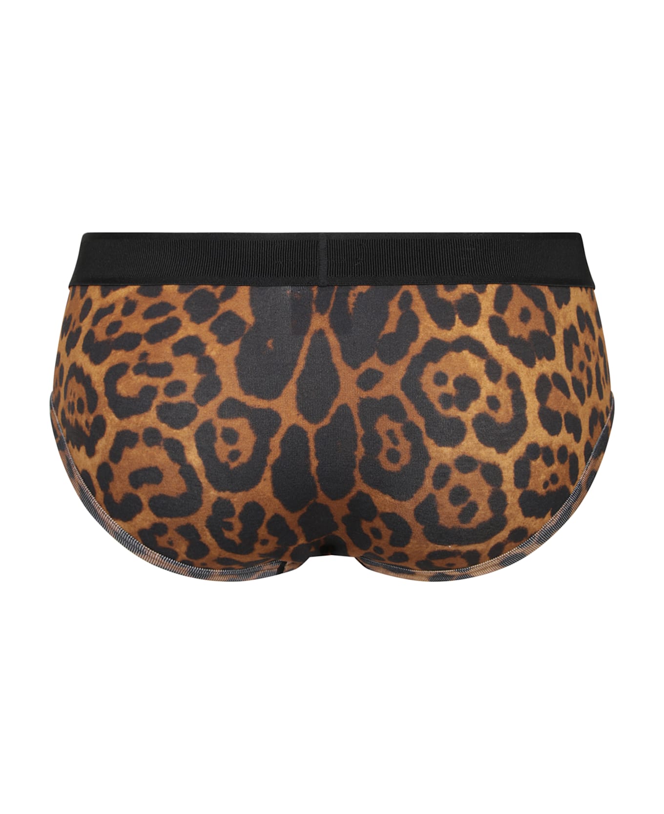 Tom Ford Brown Leopard Print Stretch Briefs - Multi