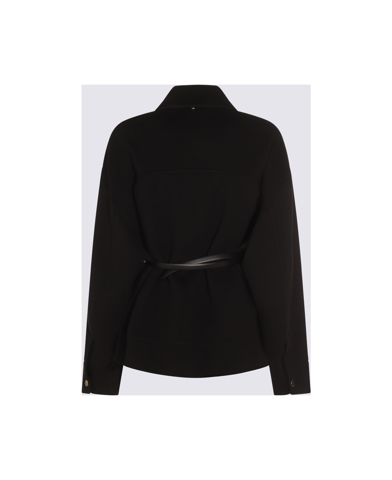 SportMax Black Cantore Coat - Black