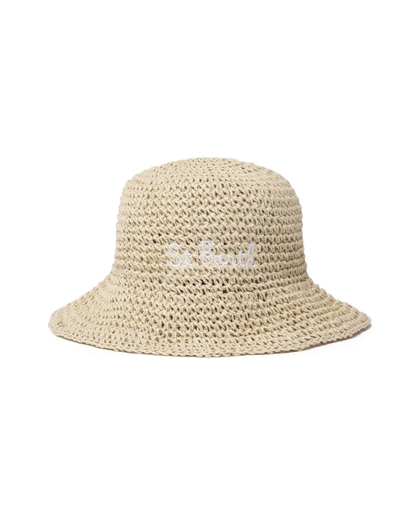 MC2 Saint Barth Beige Straw Hat - BEIGE 帽子