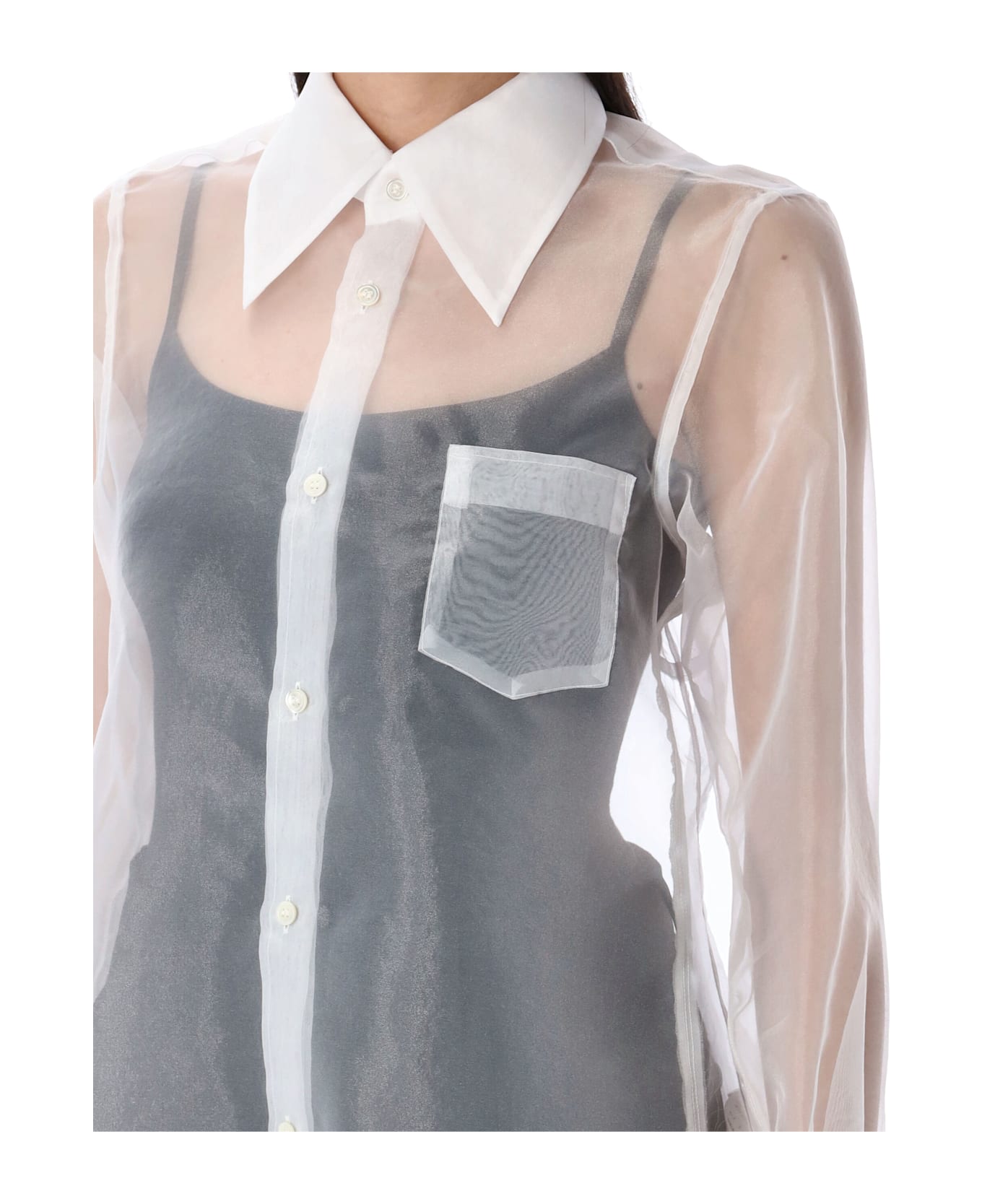 Comme des Garçons Organza Shirt - White