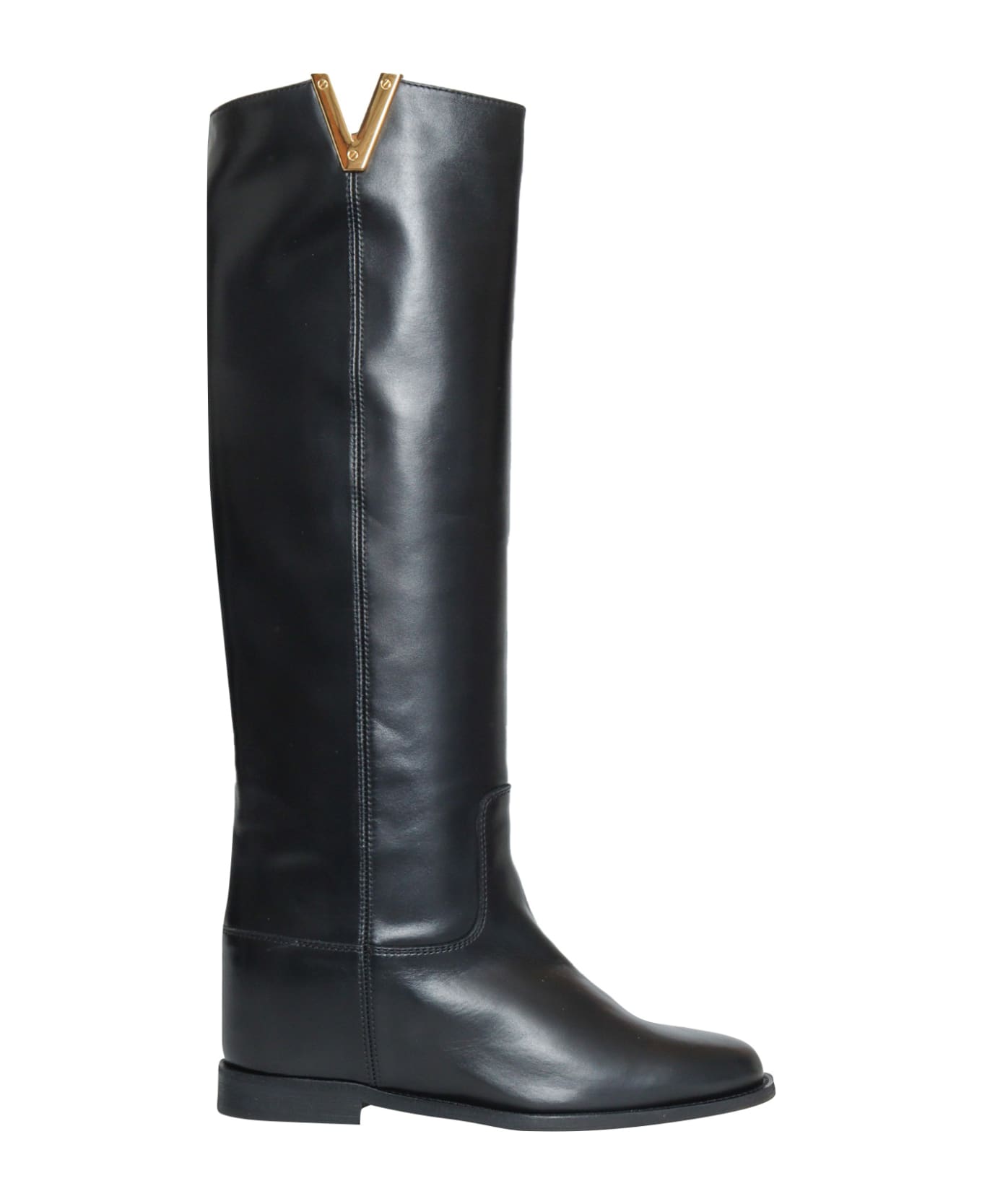 Via Roma 15 V Gold Boots - BLACK ブーツ