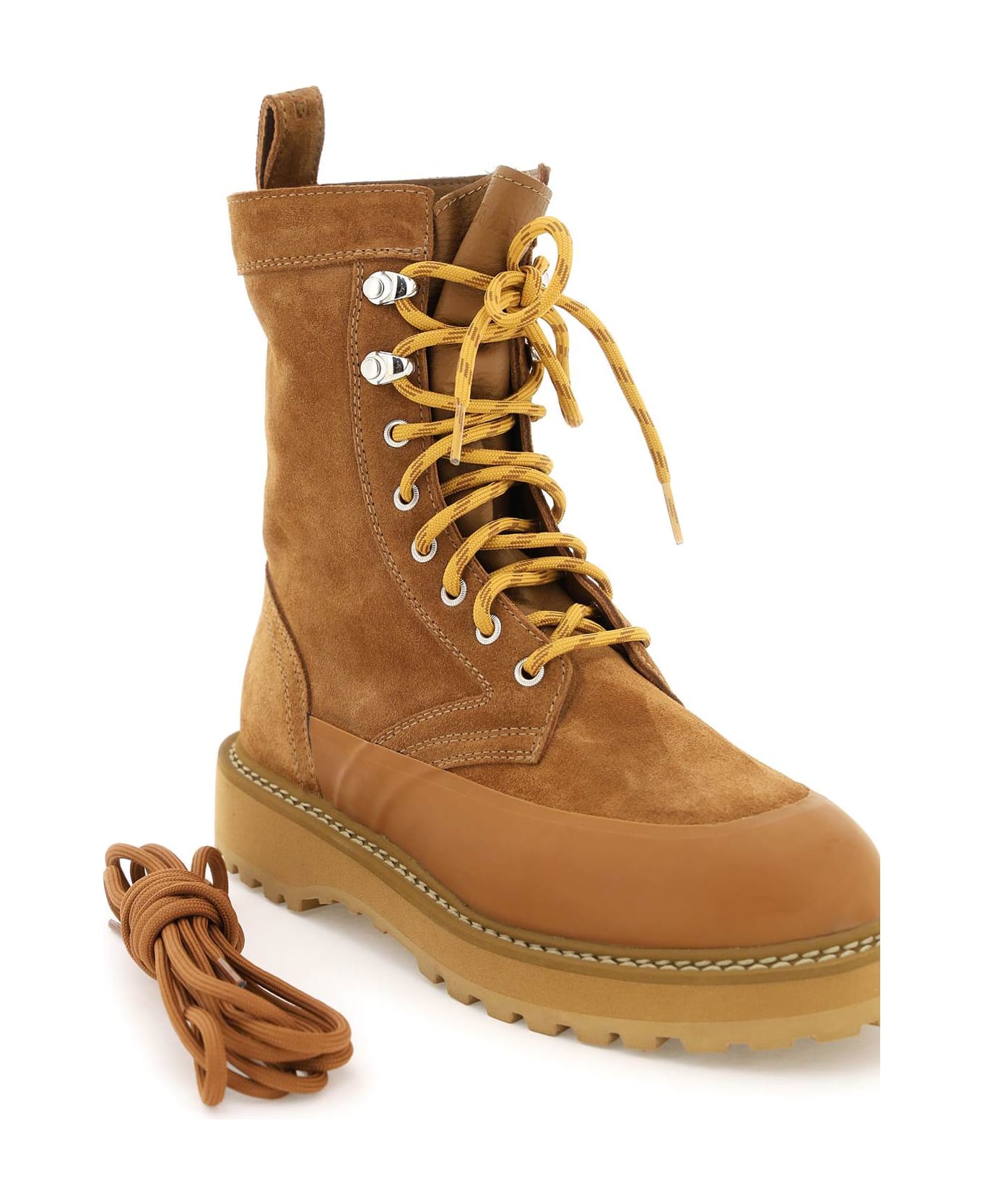 Diemme 'altivole Due' Suede Leather Ankle Boots - COGNAC (Brown)
