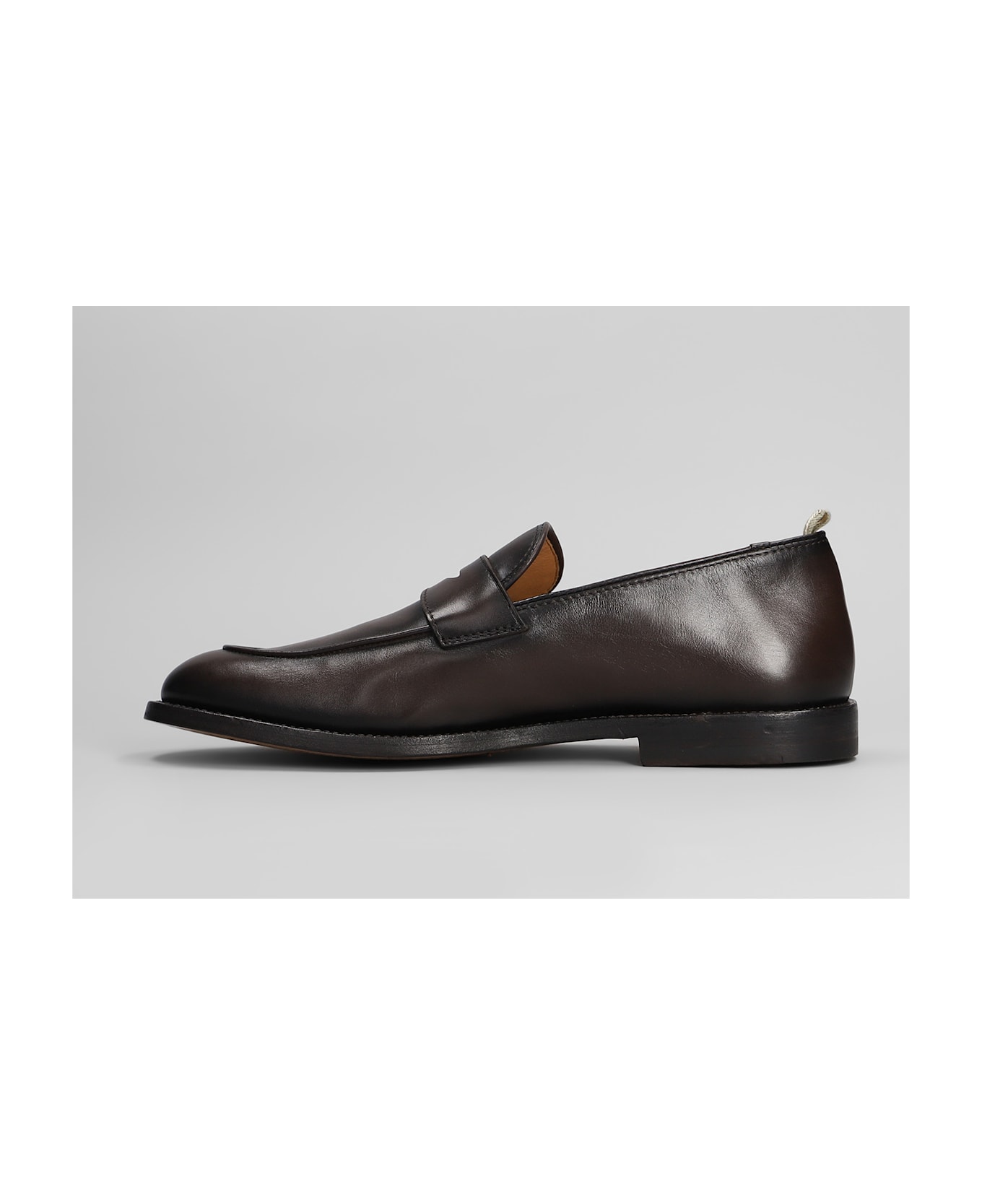 Officine Creative Opera 001 Loafers In Brown Leather - brown