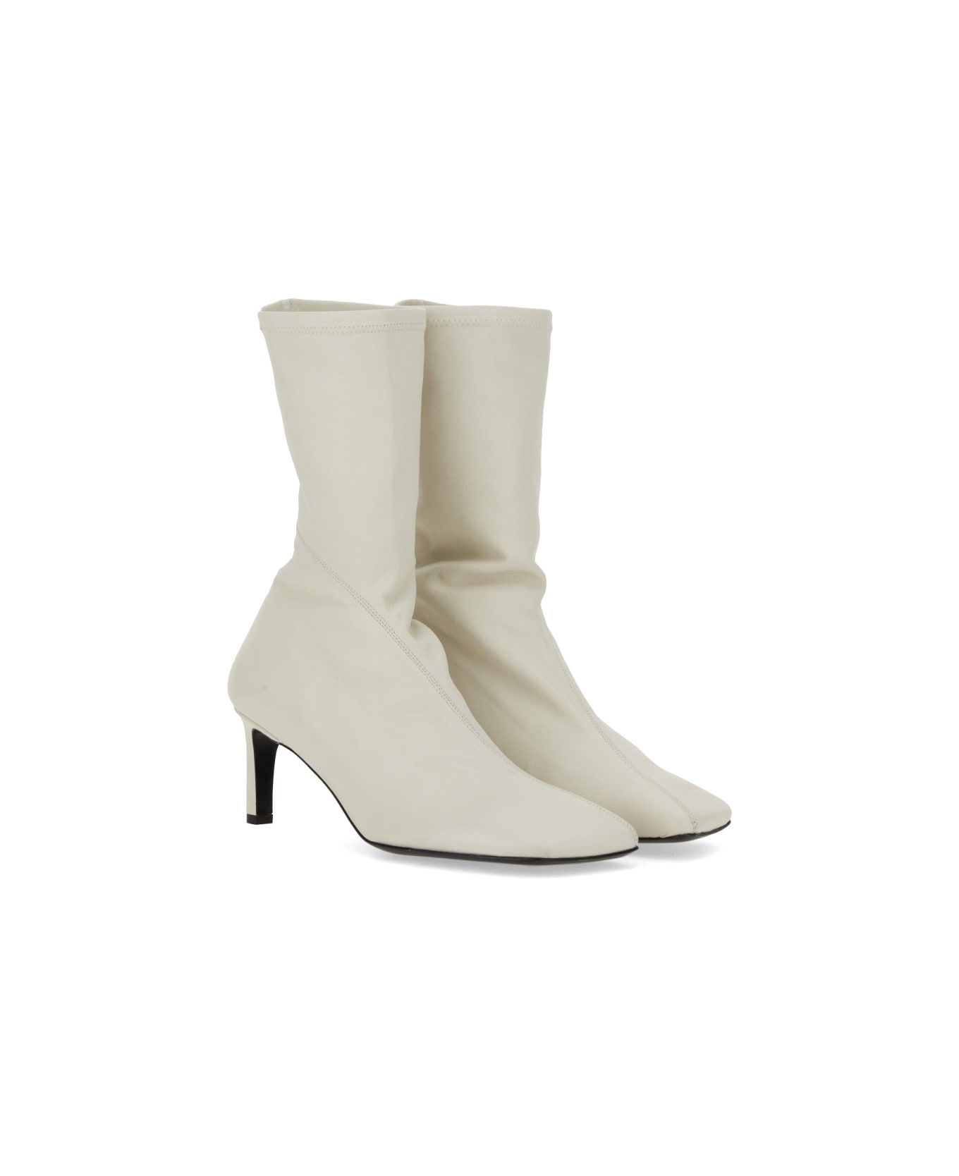 Jil Sander Leather Boot - WHITE