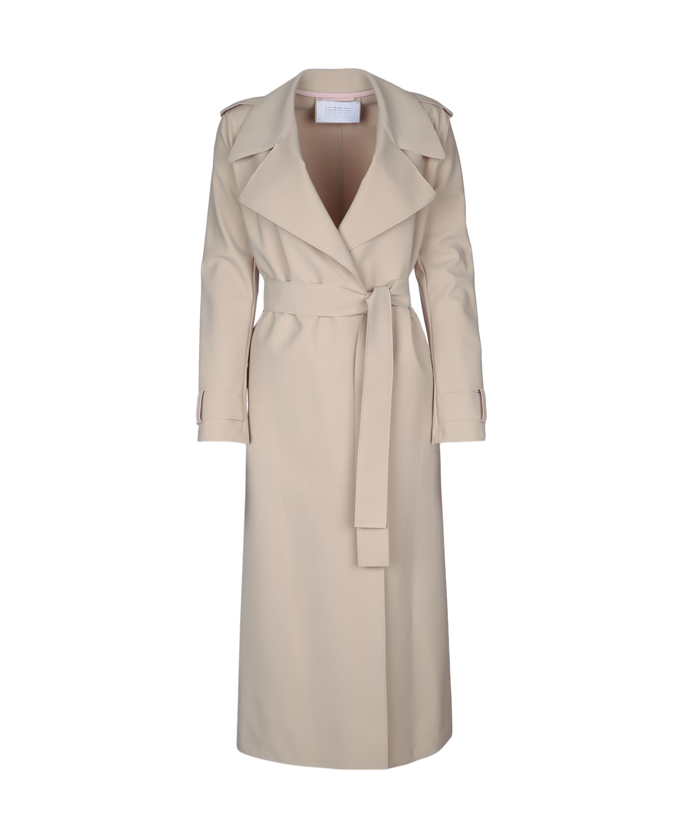 Harris Wharf London Women Long Trench Scuba - SAND