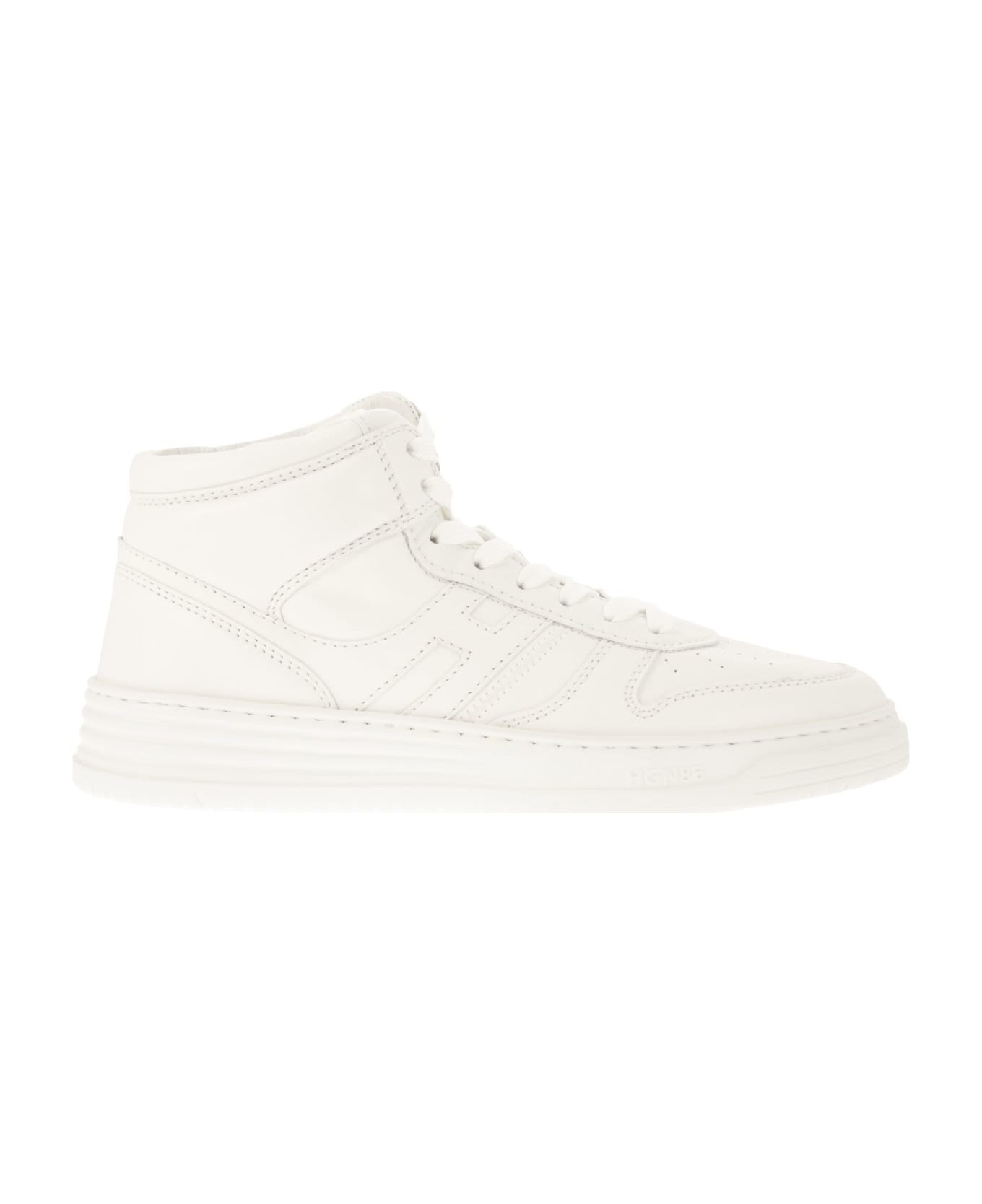 Hogan White Leather Sneakers - White