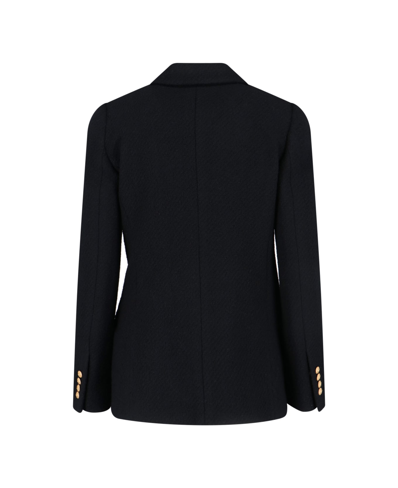 Chloé Double-breasted Wool Blend Blazer - Black  