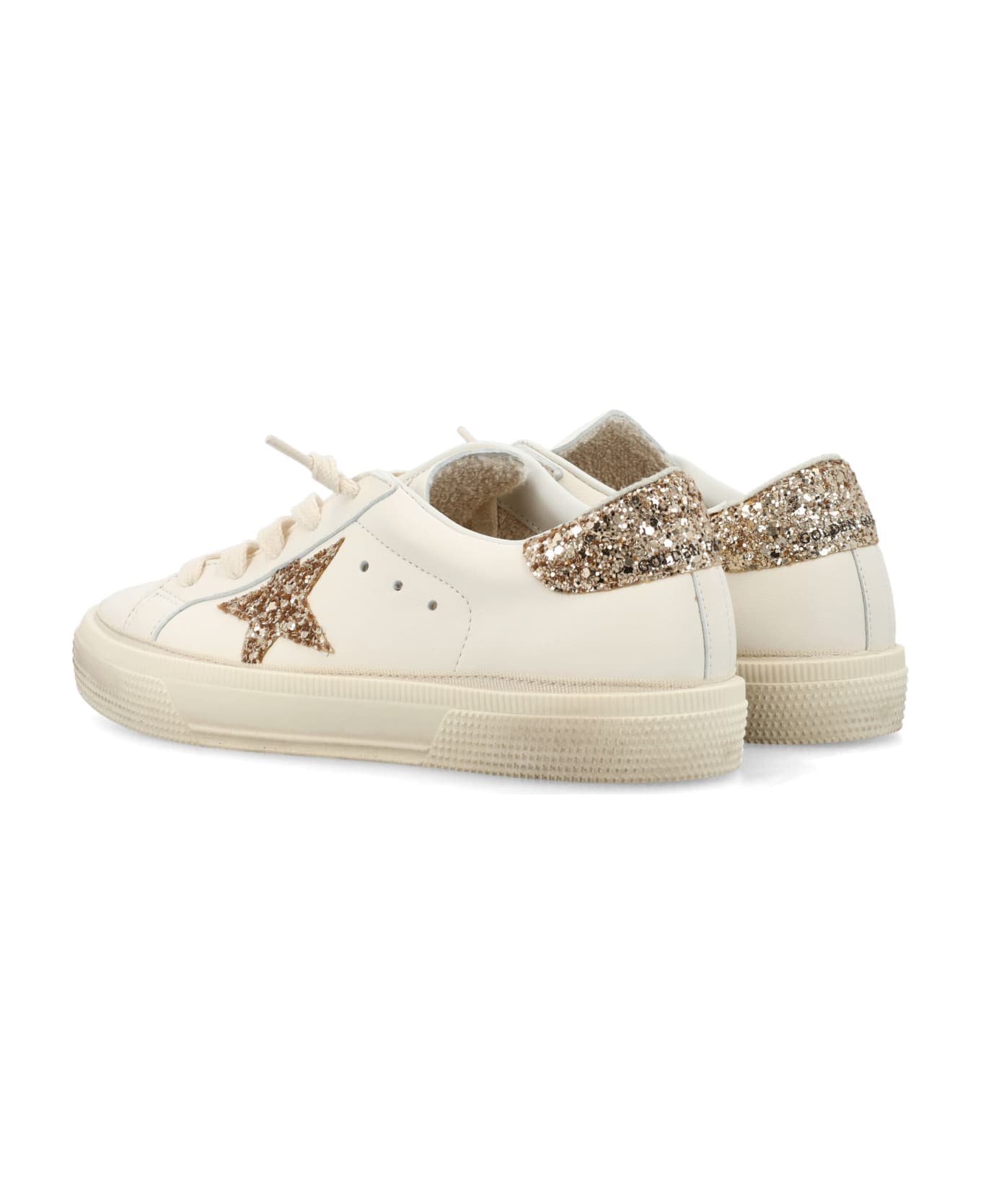 Golden Goose May Sneakers - WHITE/GOLD シューズ